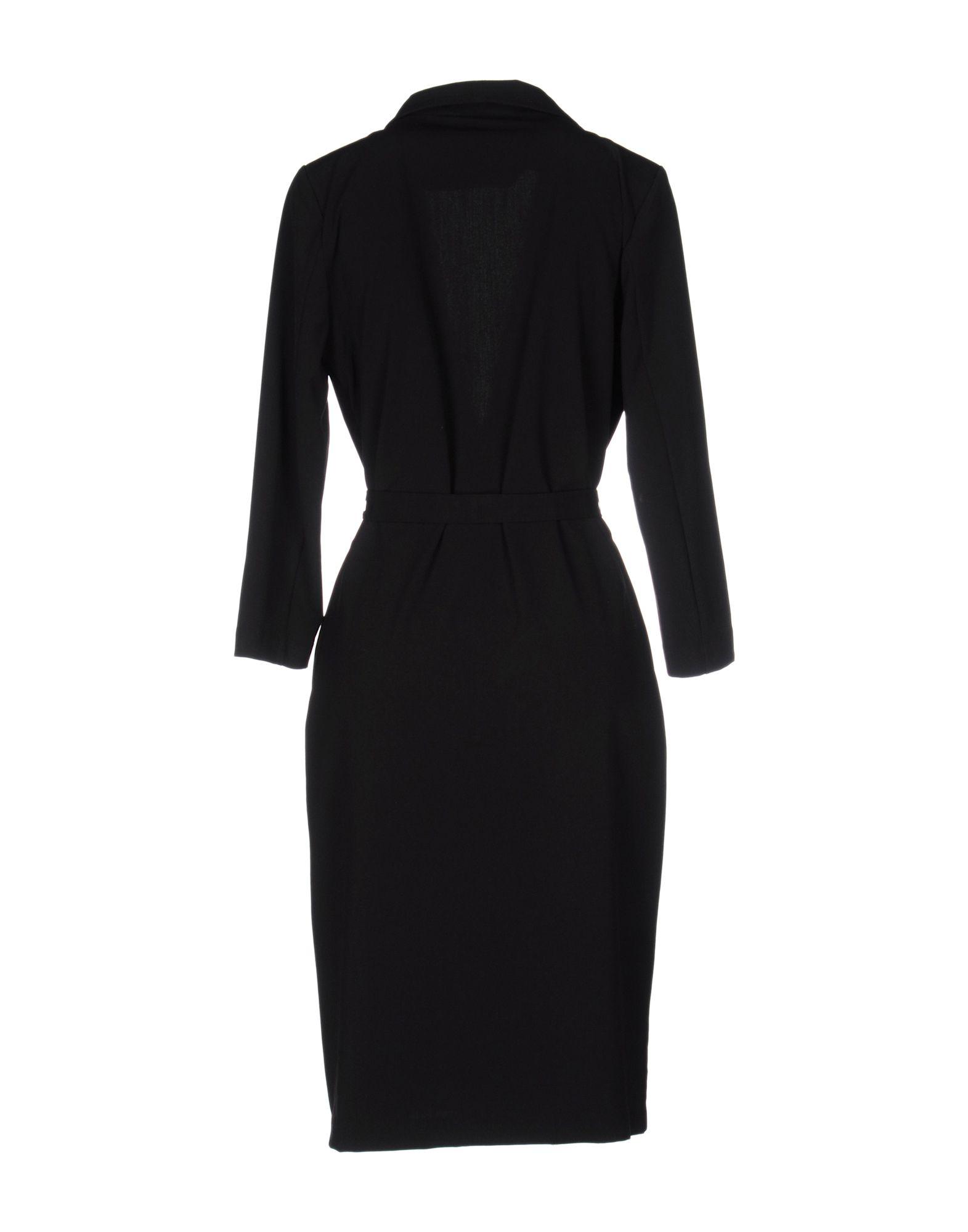 ONLY Synthetic Knee-length Dress in Black - Lyst