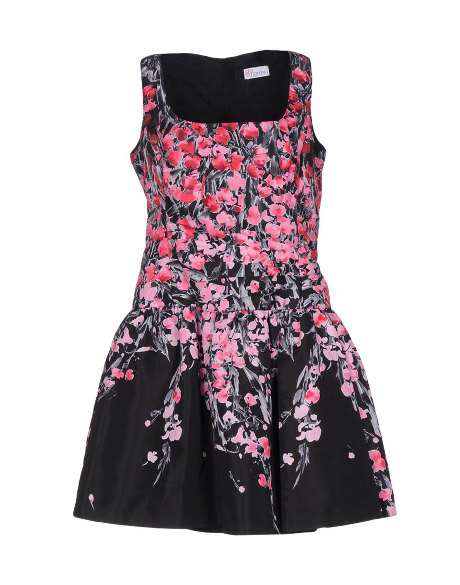 RED Valentino Synthetic Short Dress in Black - Lyst