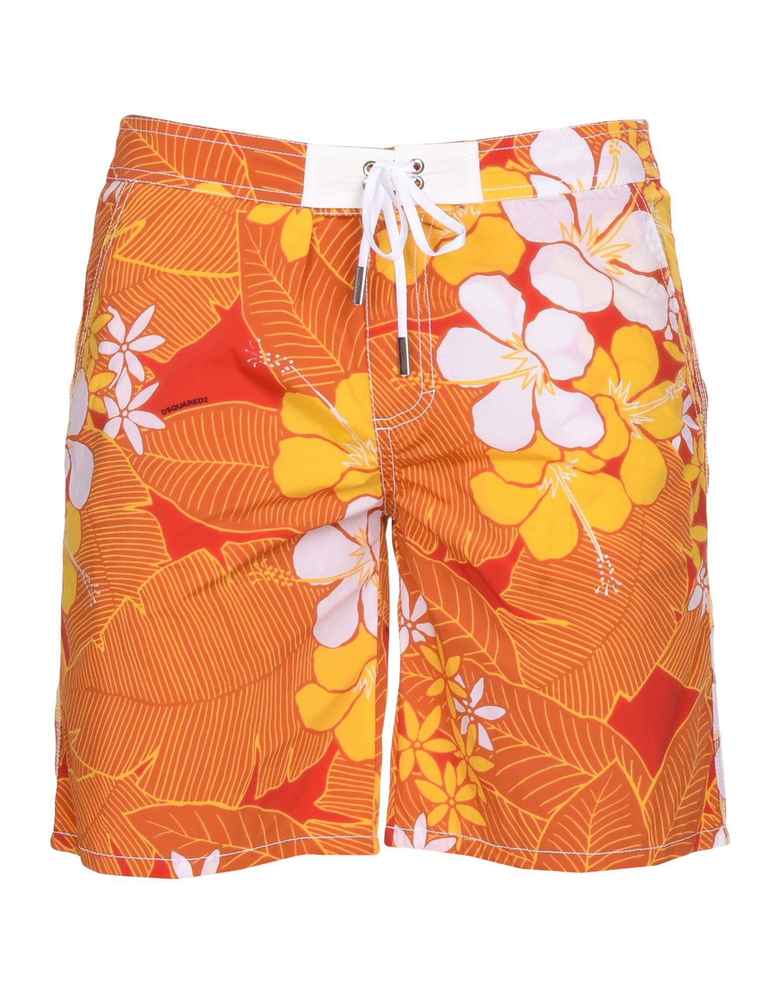 DSquared² Synthetic Swimming Trunks in Orange for Men - Lyst