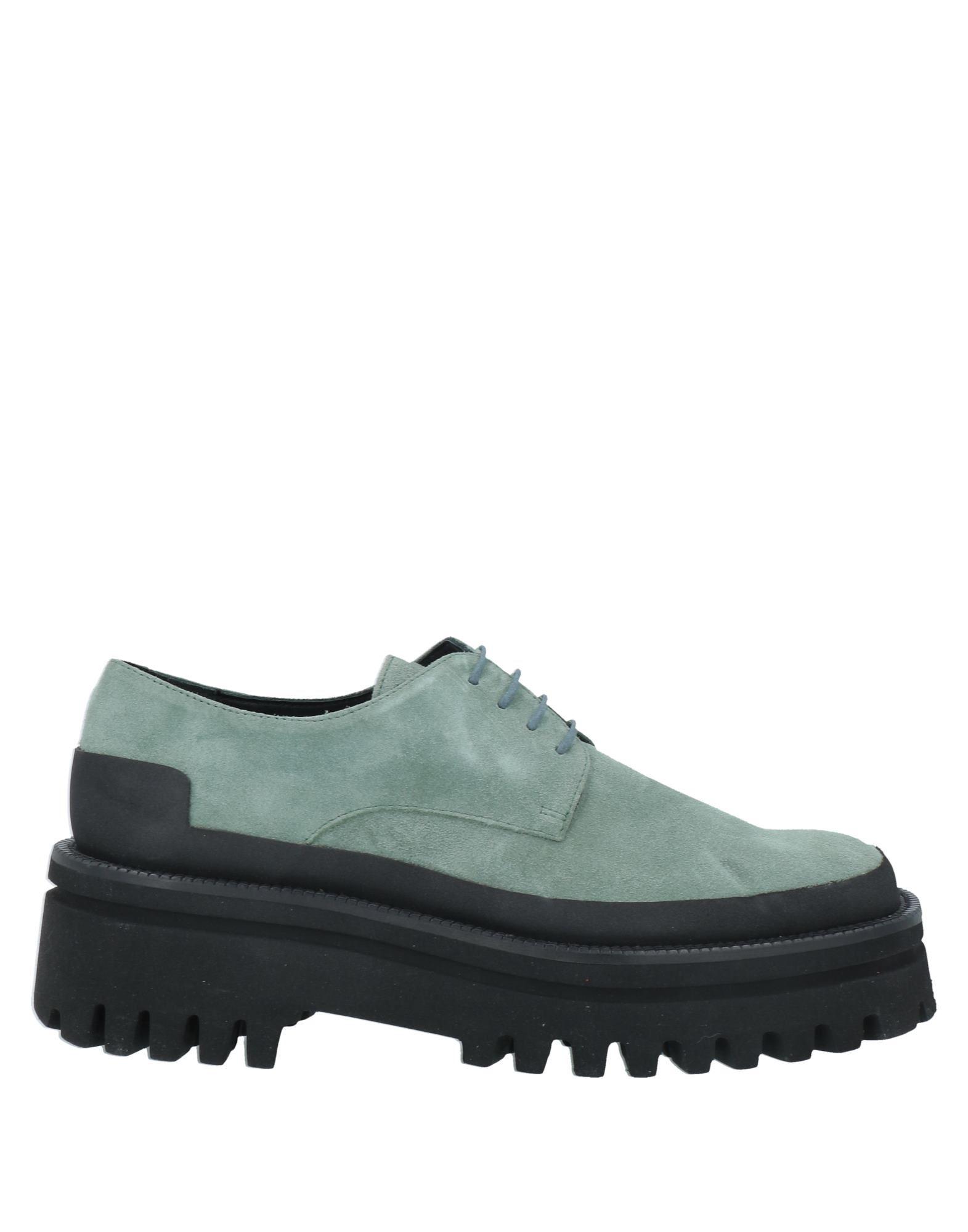 Womens Shoes Flats and flat shoes Lace Up shoes and boots Paloma Barceló Leather Lucian Lace-up Fastening Shoes in Green 