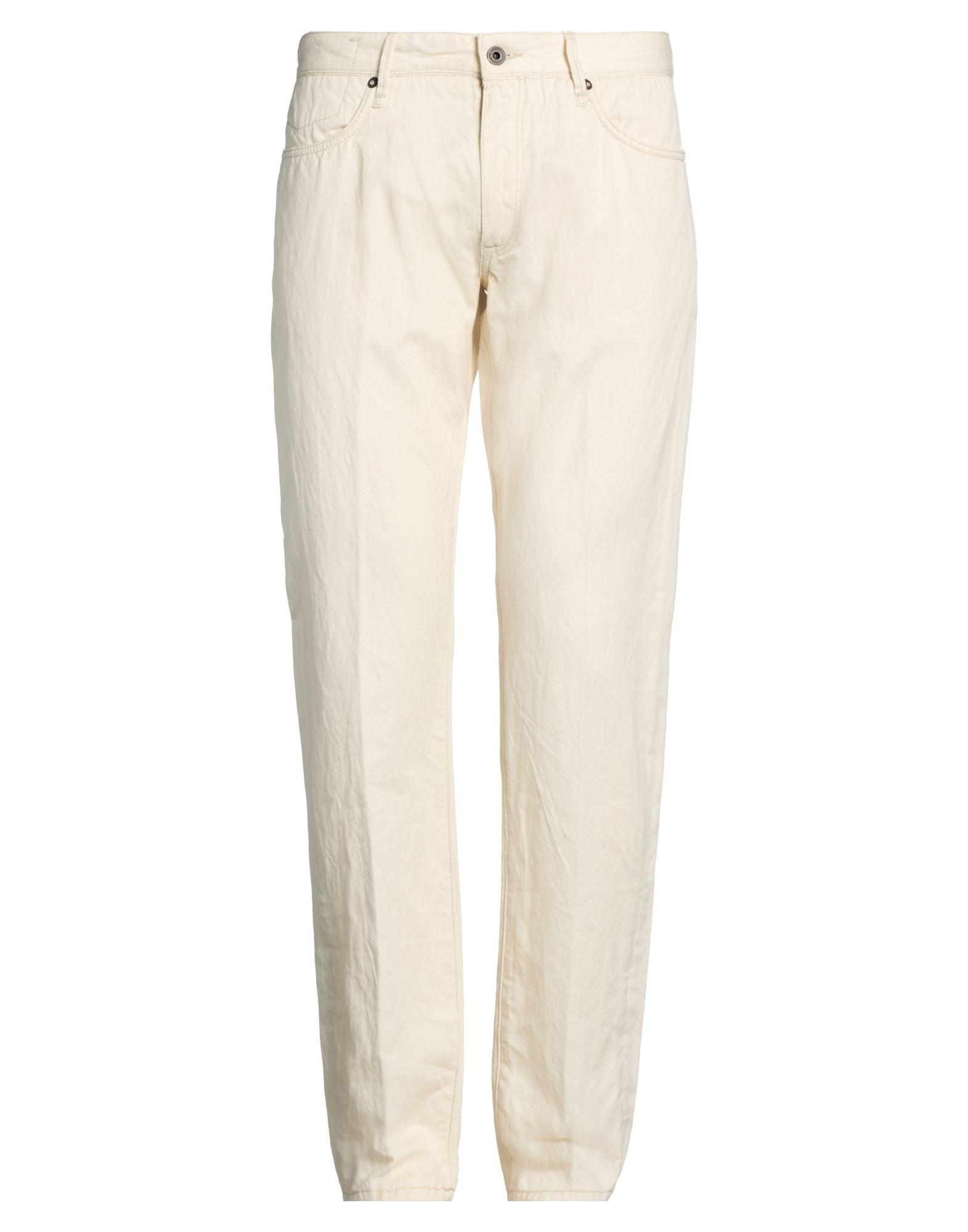 パンツ INCOTEX cotton linen white pants パンツ INCOTEX cotton linen white pants Incotex Linen Trousers in