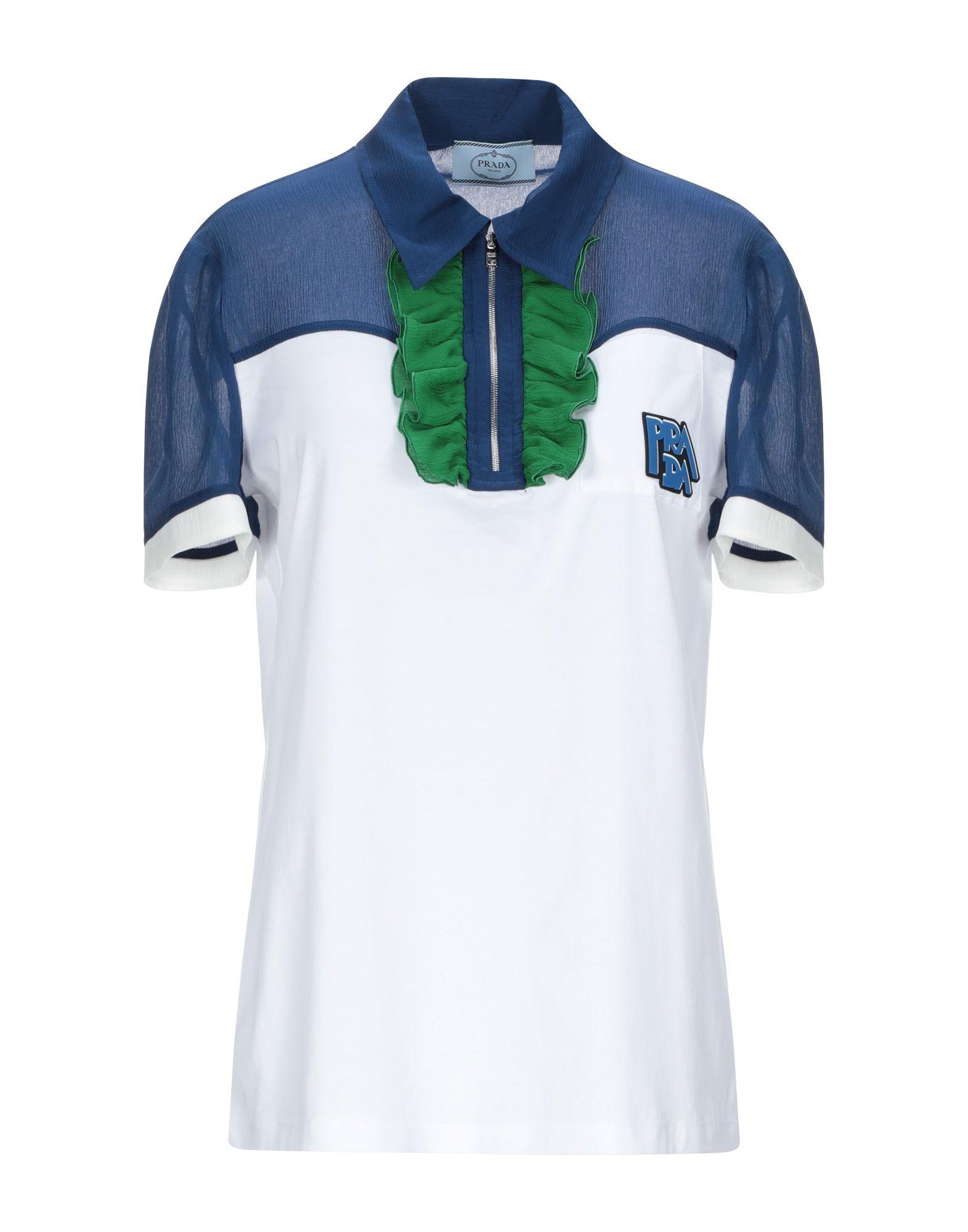 prada white polo