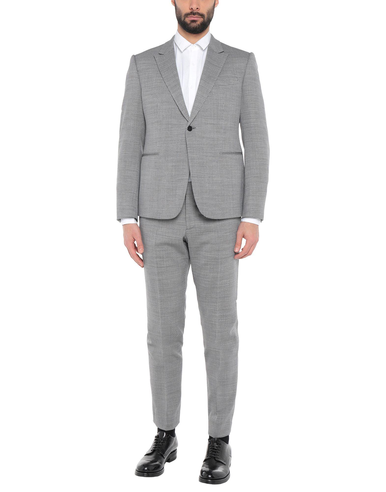 Emporio Armani Suit in Grey (Black) for Men - Lyst