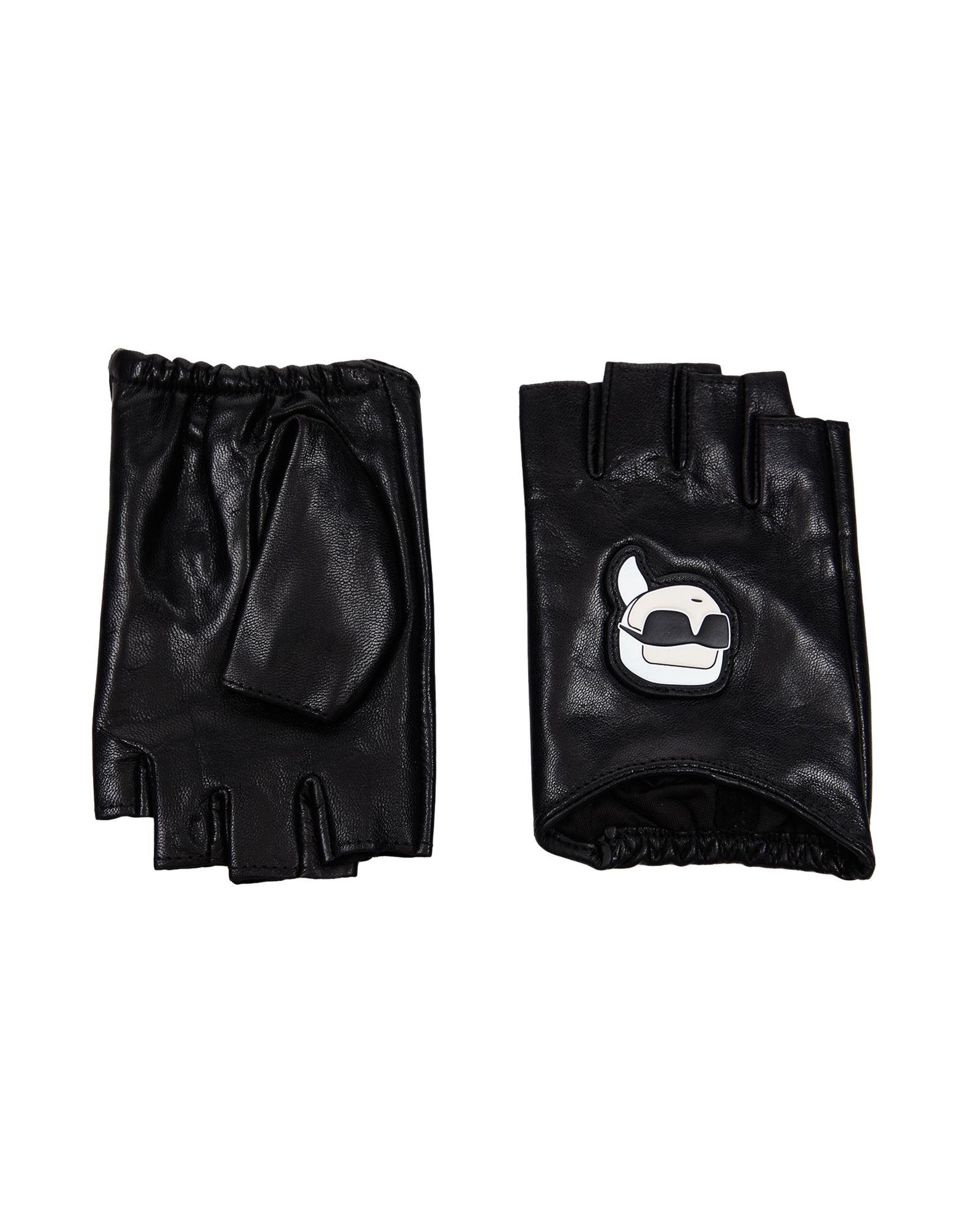 Karl Lagerfeld Gloves in Black | Lyst