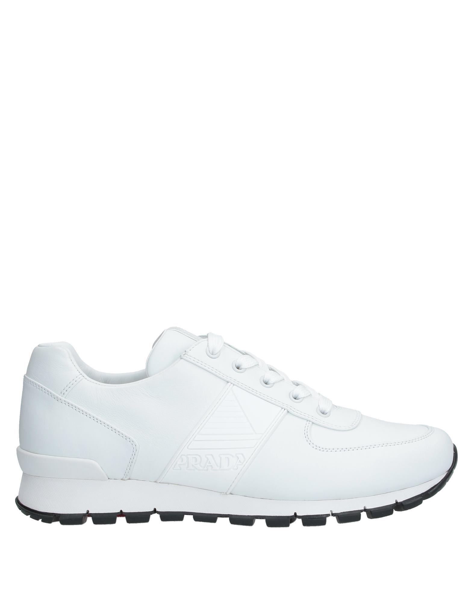 prada raised sole low tops white