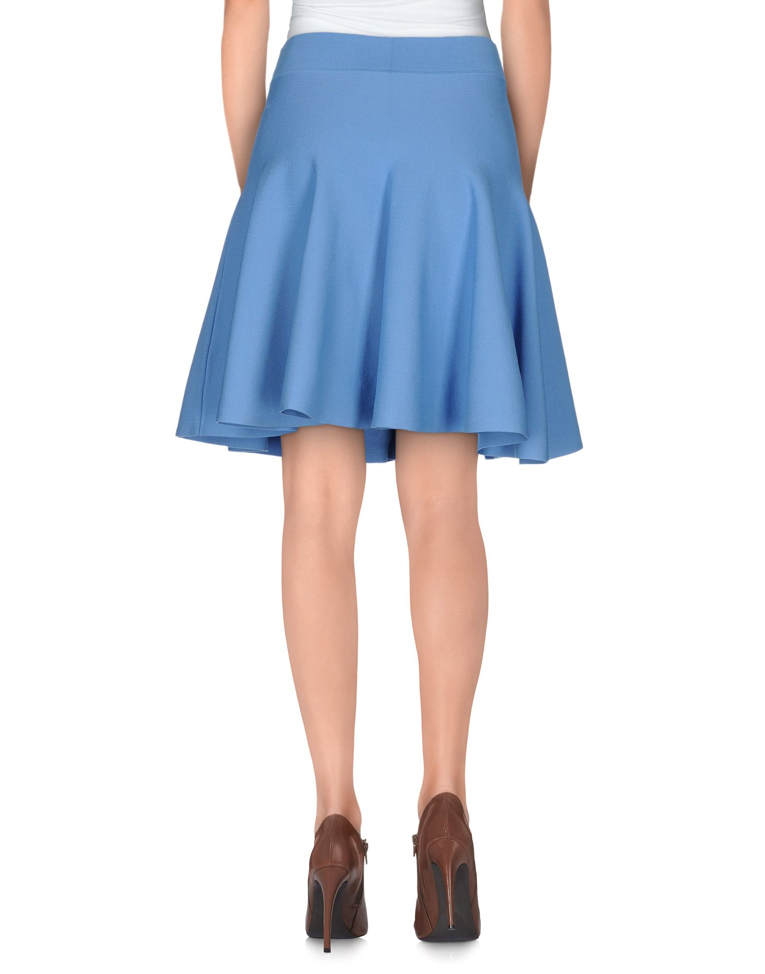 P.A.R.O.S.H. Synthetic Knee Length Skirt in Blue - Lyst