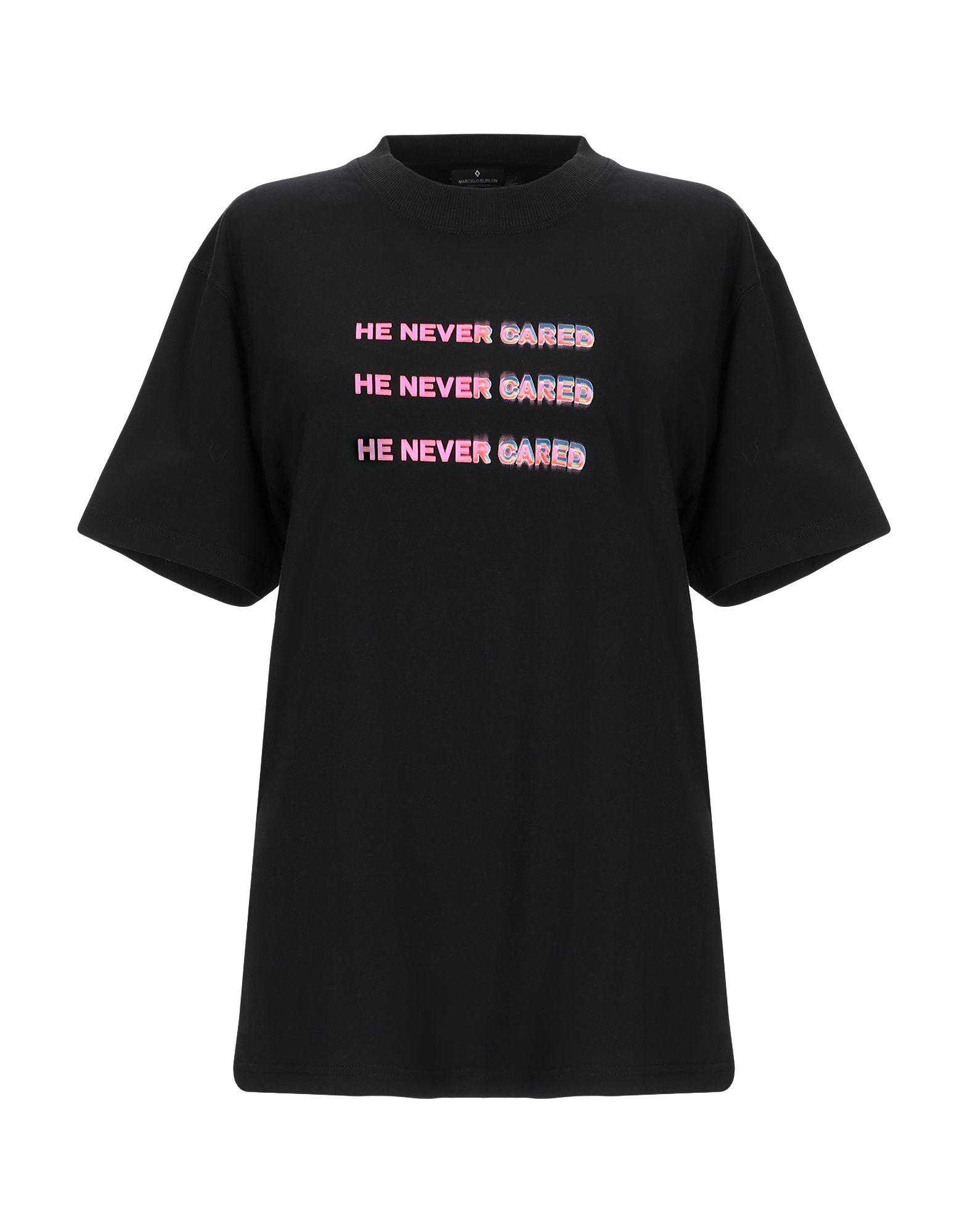 Marcelo Burlon Cotton T-shirt in Black - Lyst
