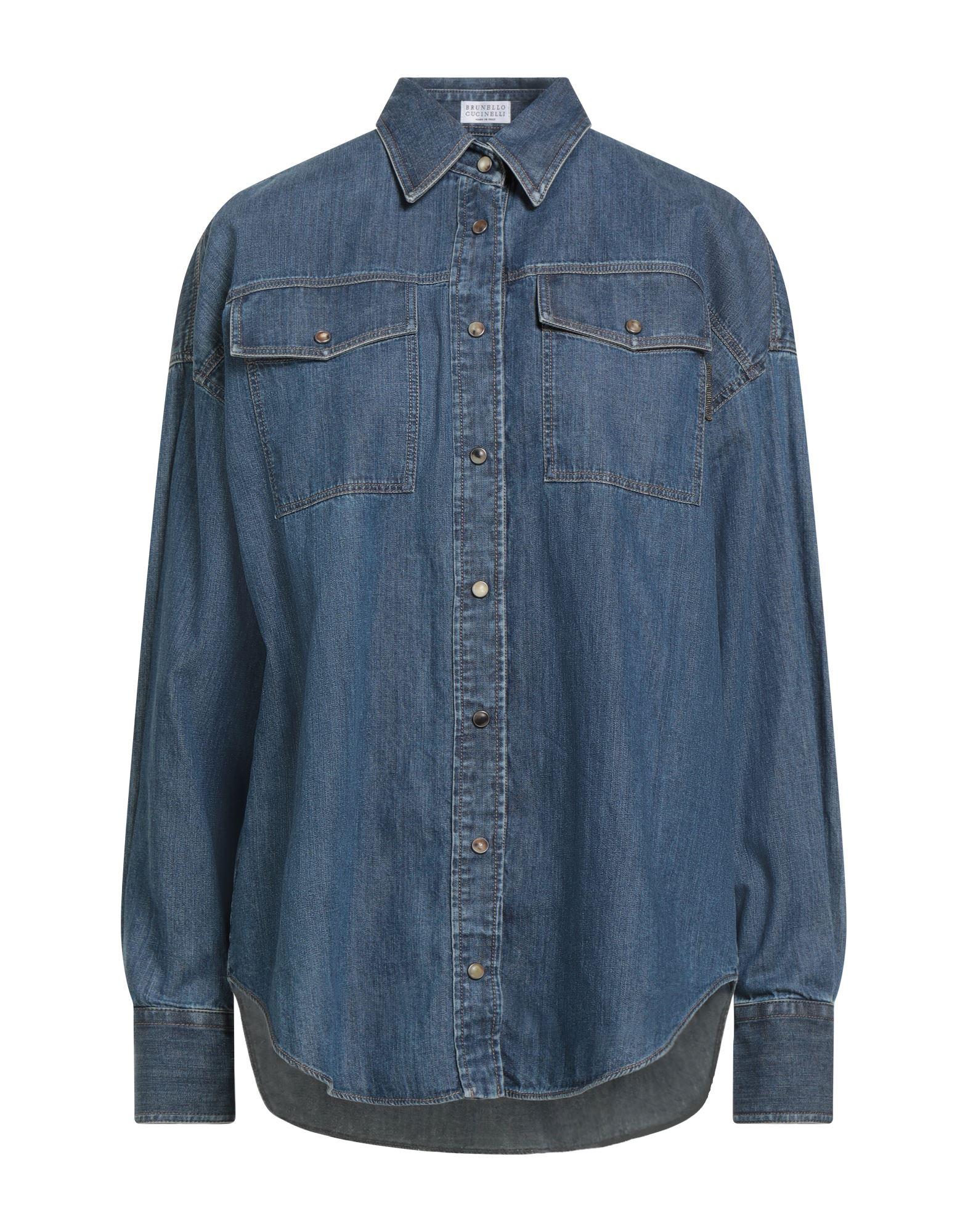 Brunello Cucinelli Denim Tops for Women | Lyst