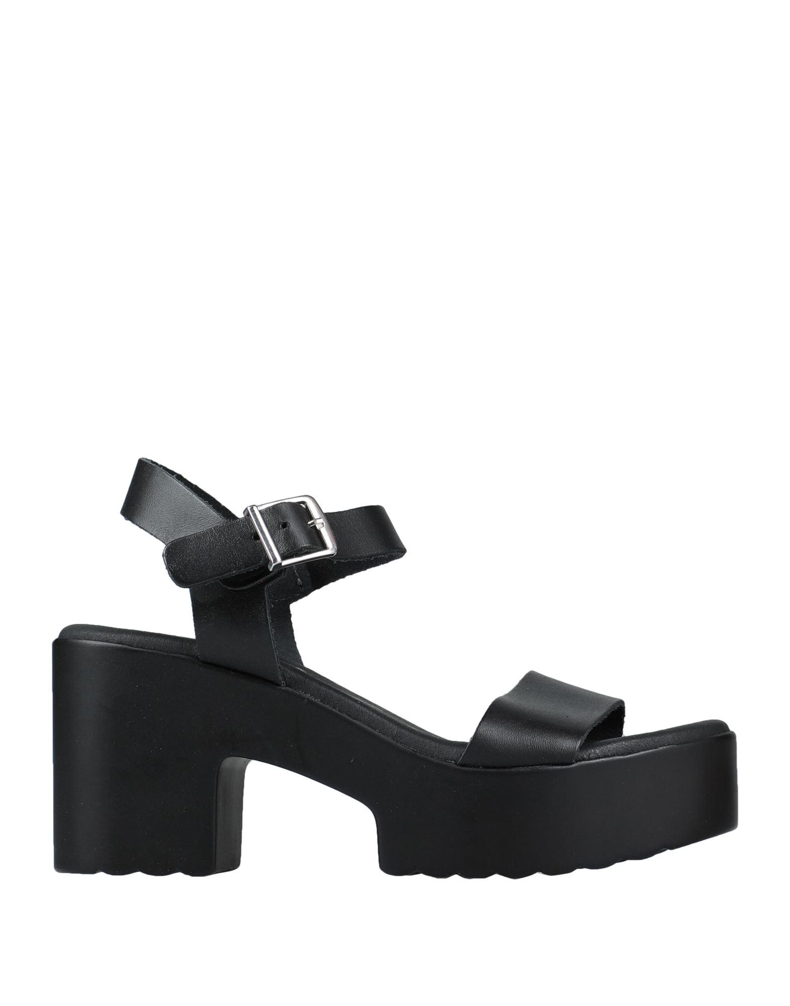 Oh My Sandals Leather Sandals in Black | Lyst
