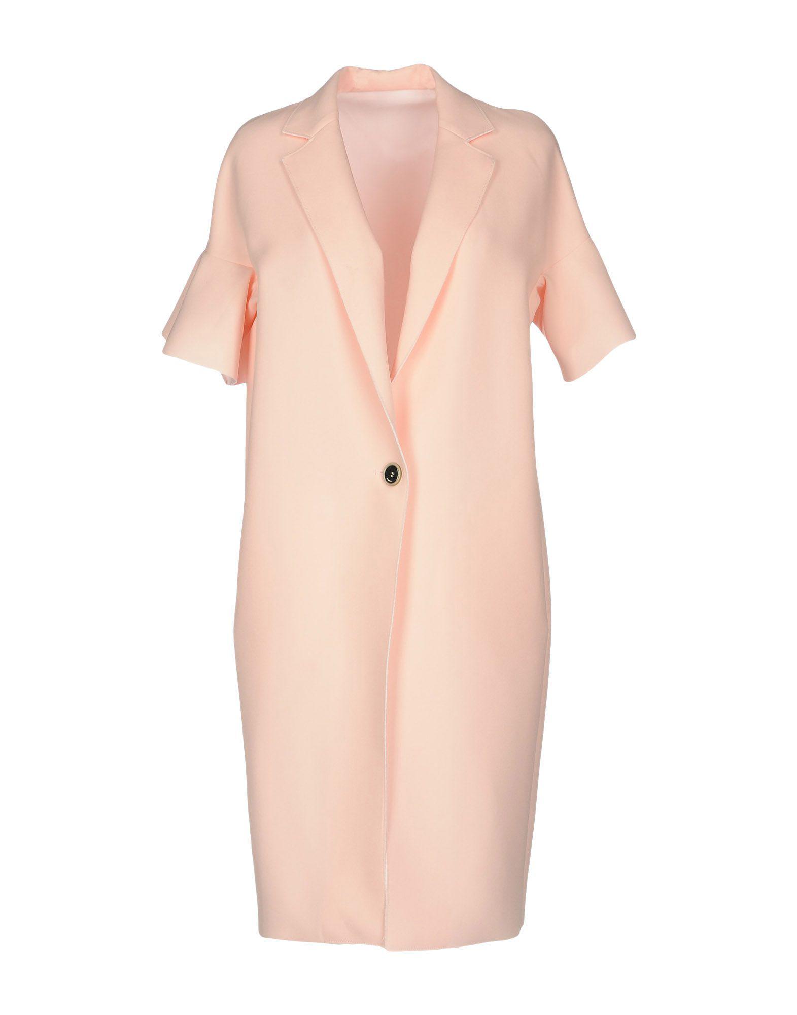 Pinko Synthetic Overcoat in Light Pink (Pink) Lyst