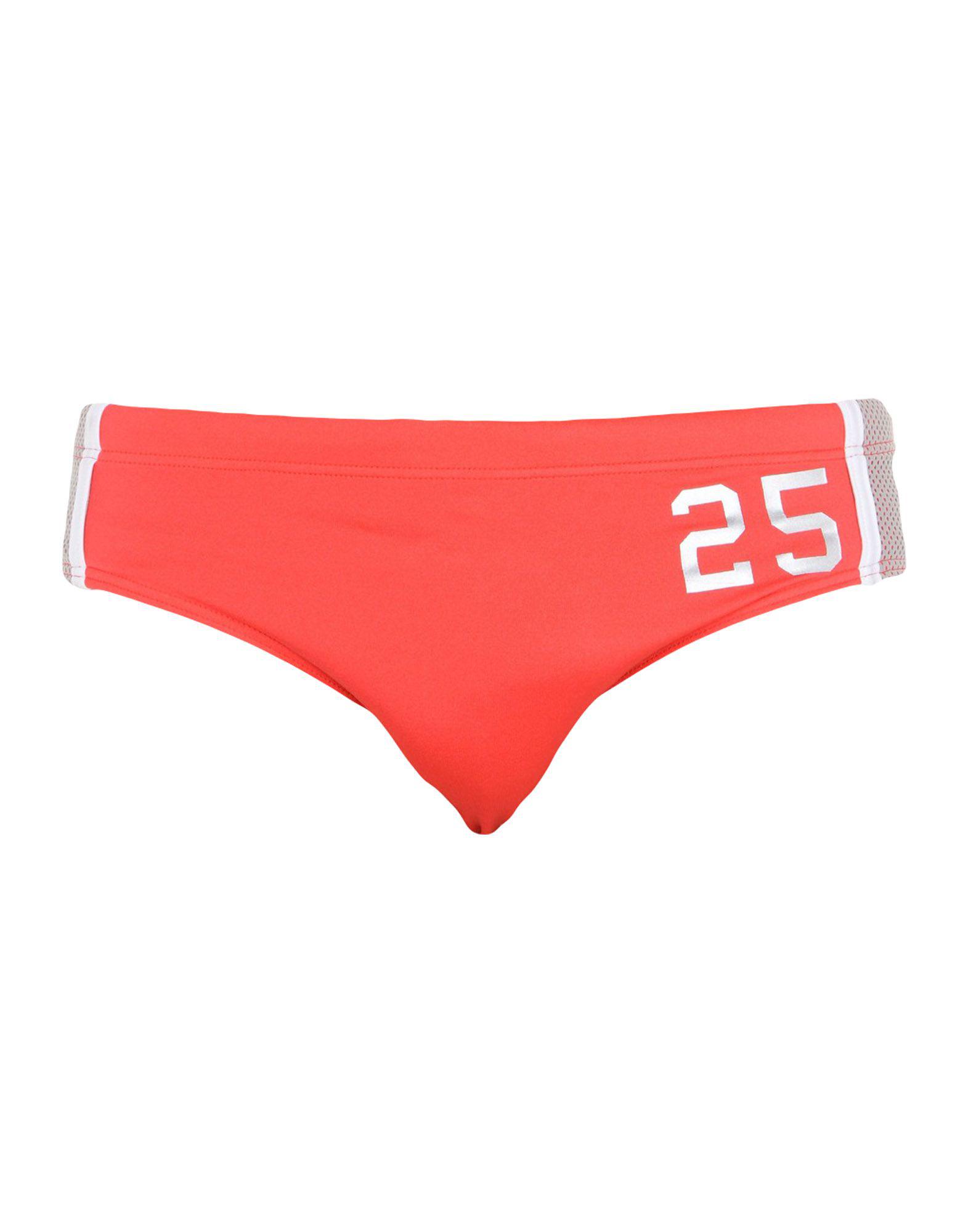 Bikkembergs Synthetic Swim Brief in Red for Men - Lyst