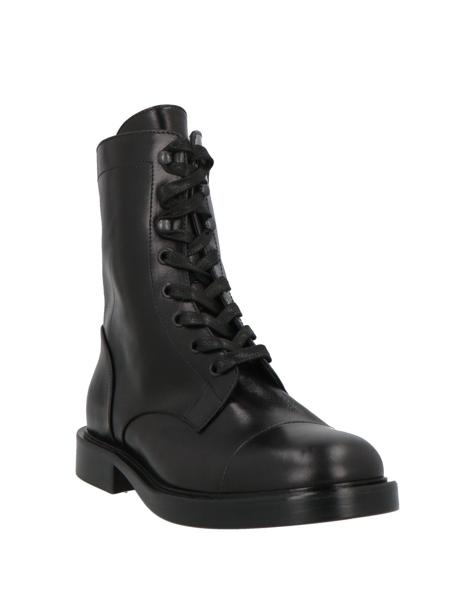 Theory Men\'s Black Leather Boots Theory Leather Combat Boots - Black Boots, Shoes - WTE309505  main image 2