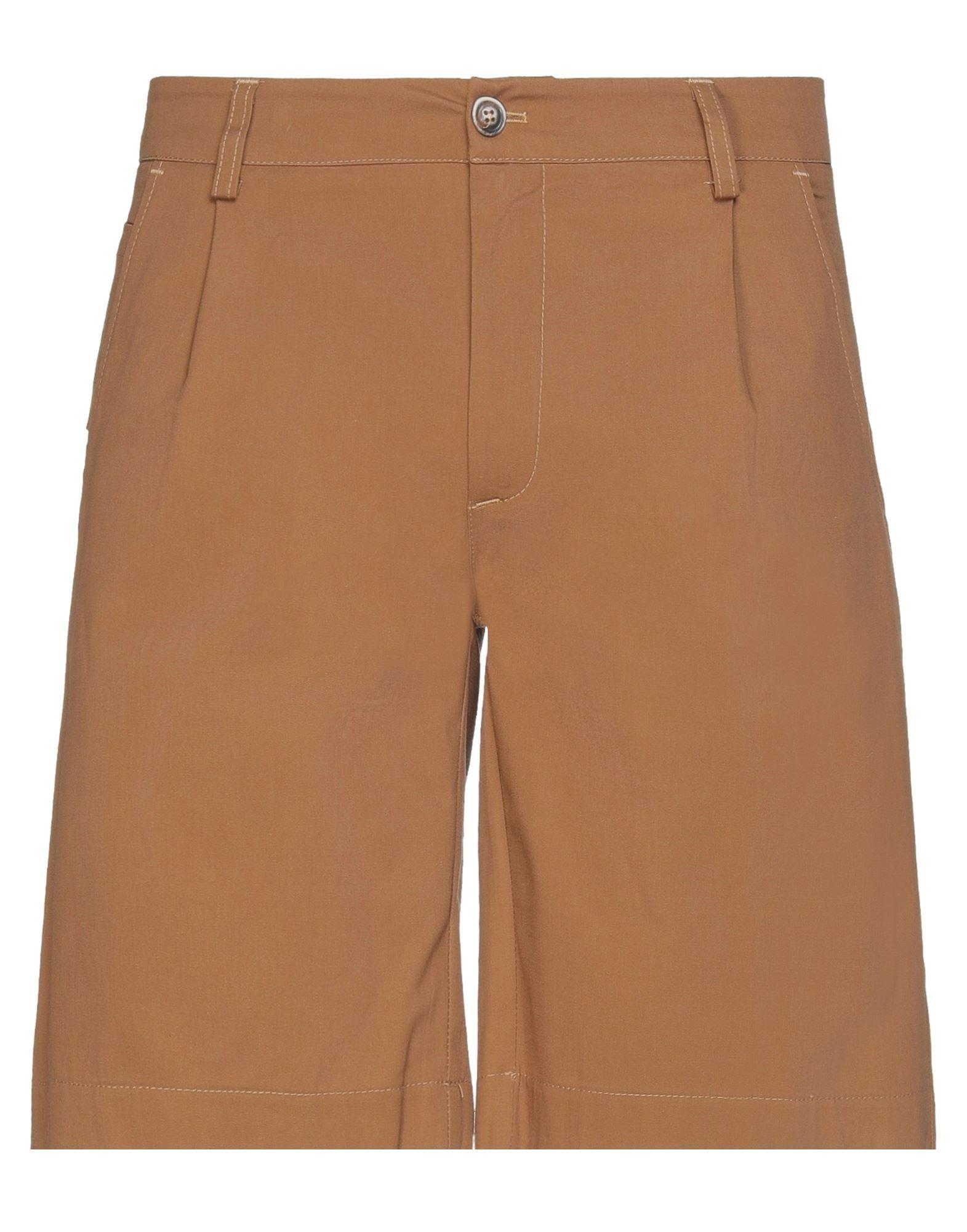 Daniele Alessandrini Cotton Shorts \u0026 Bermuda Shorts in Camel (Natural) for  Men - Lyst