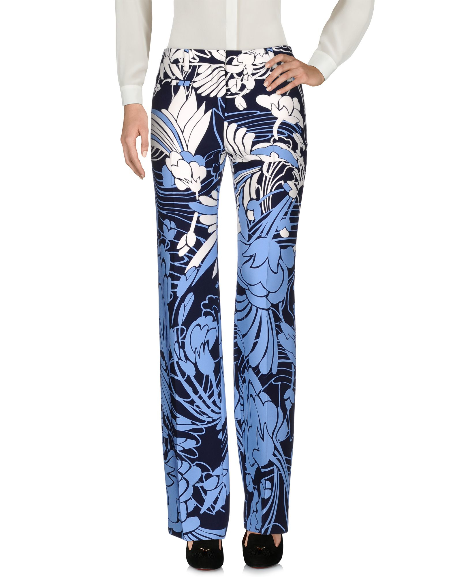 Miu Miu Synthetic Casual Pants in Blue - Lyst