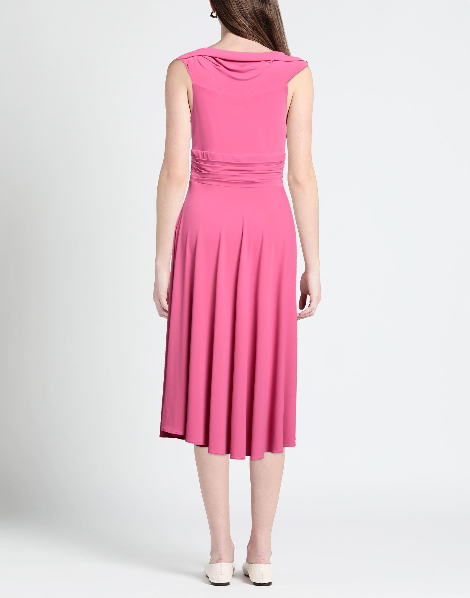 Gattinoni Midi Dress in Pink | Lyst
