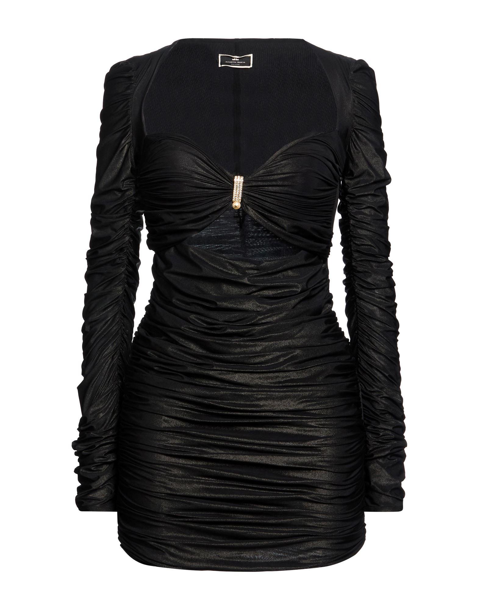 mens black and gold dress shoes Black Mini Dress Long Sleeve High Neck | Sculptural Crepe Cocktail Dress  for Evening & Formal Events
