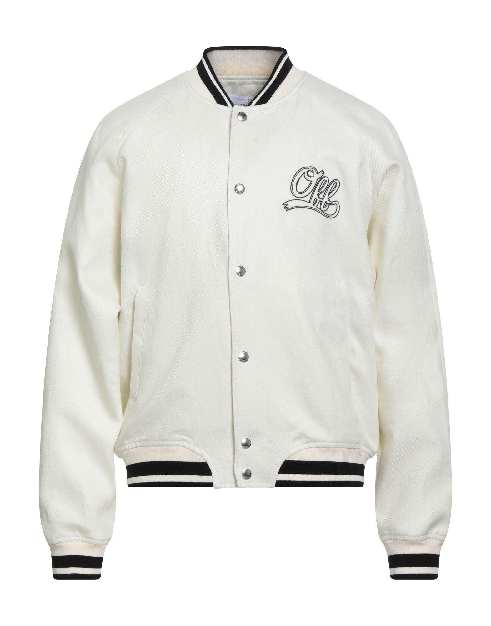 Varsity Jacket Off White Gradient Varsity Men's Varsity Jacket