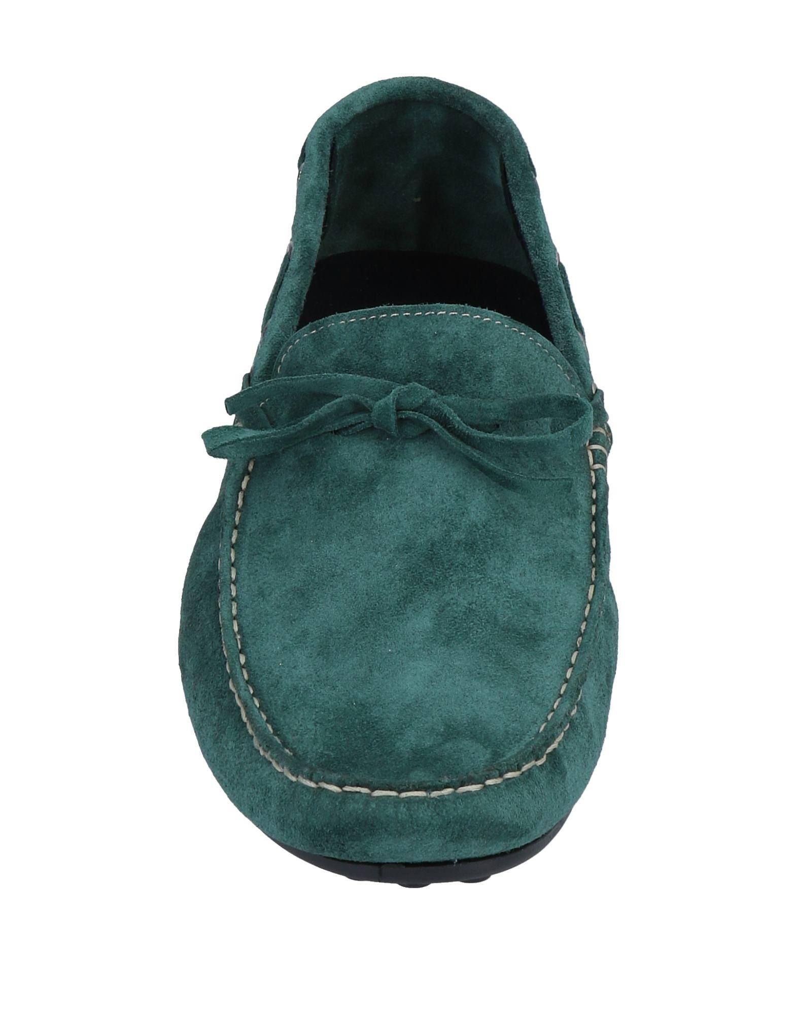AT.P.CO Suede Loafer in Dark Green (Green) for Men - Lyst