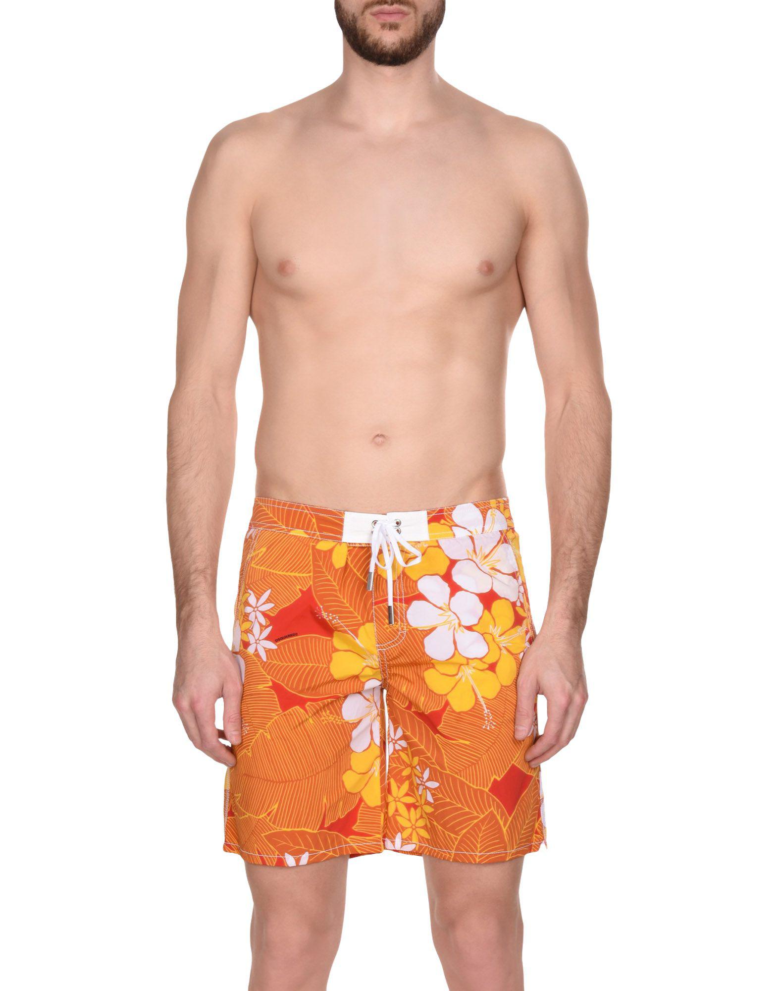 DSquared² Synthetic Swimming Trunks in Orange for Men Lyst