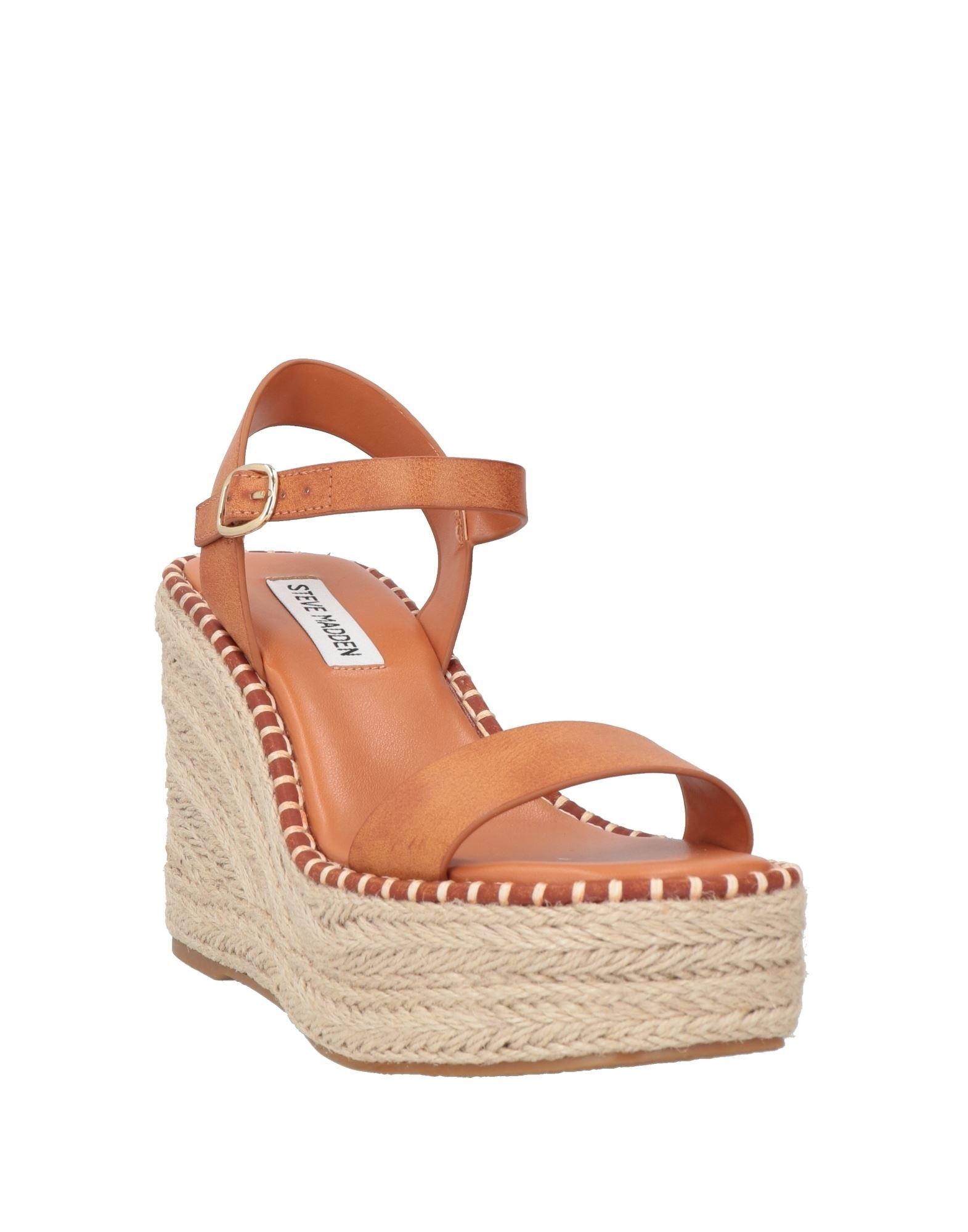 Steve Madden Sandalo da donna con zeppa Brenda, Serpente dorato., 36 EU