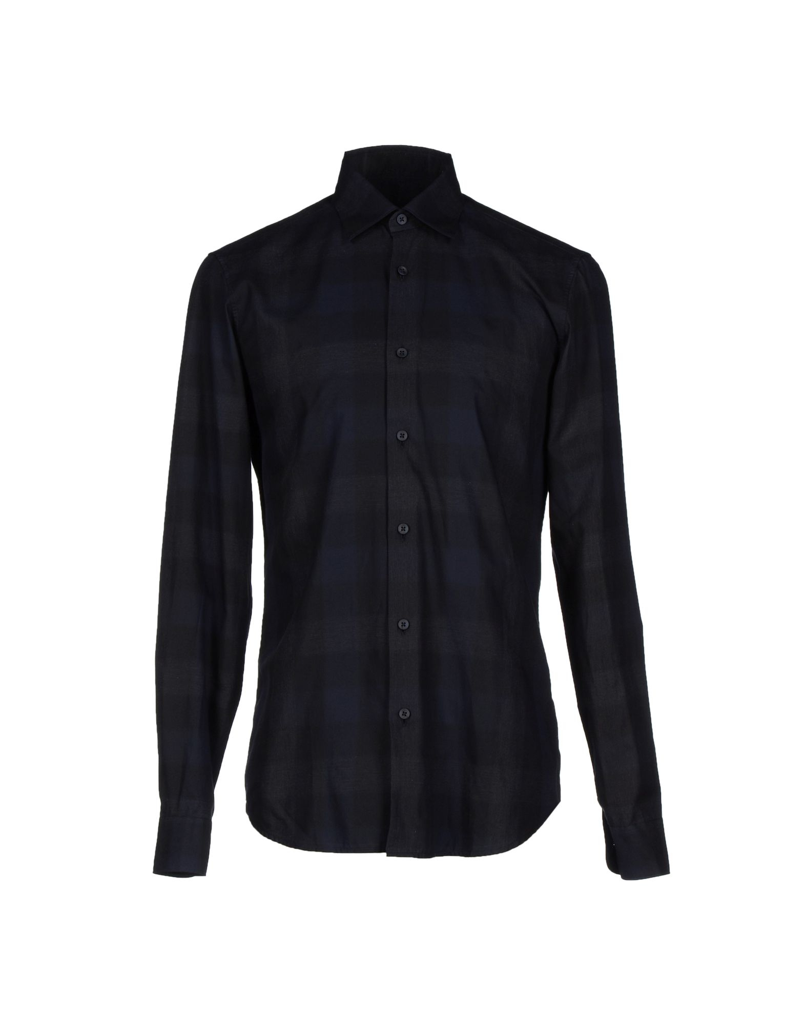 Z Zegna Cotton Shirt in Black for Men - Lyst