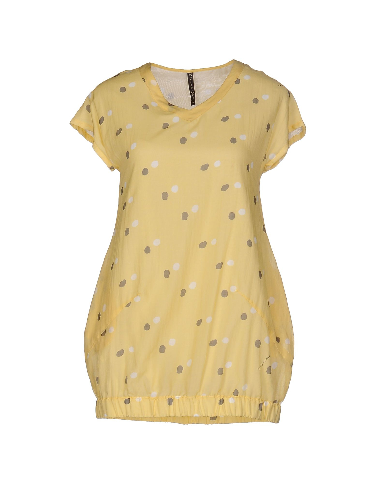 manila grace blouse in yellow lyst manila grace blouse in yellow lyst