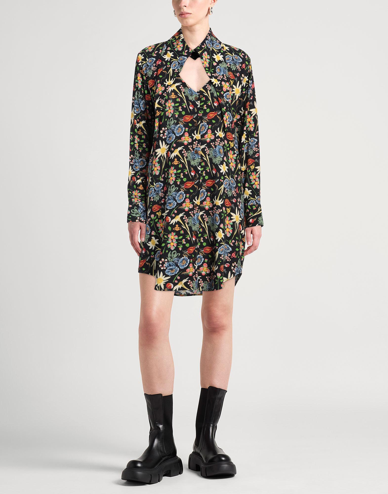 knee length dresses for ladies Vintage Vivienne Westwood Fall 1992 Dog Print Dress, Always on Camera –  Cafe Society Archive
