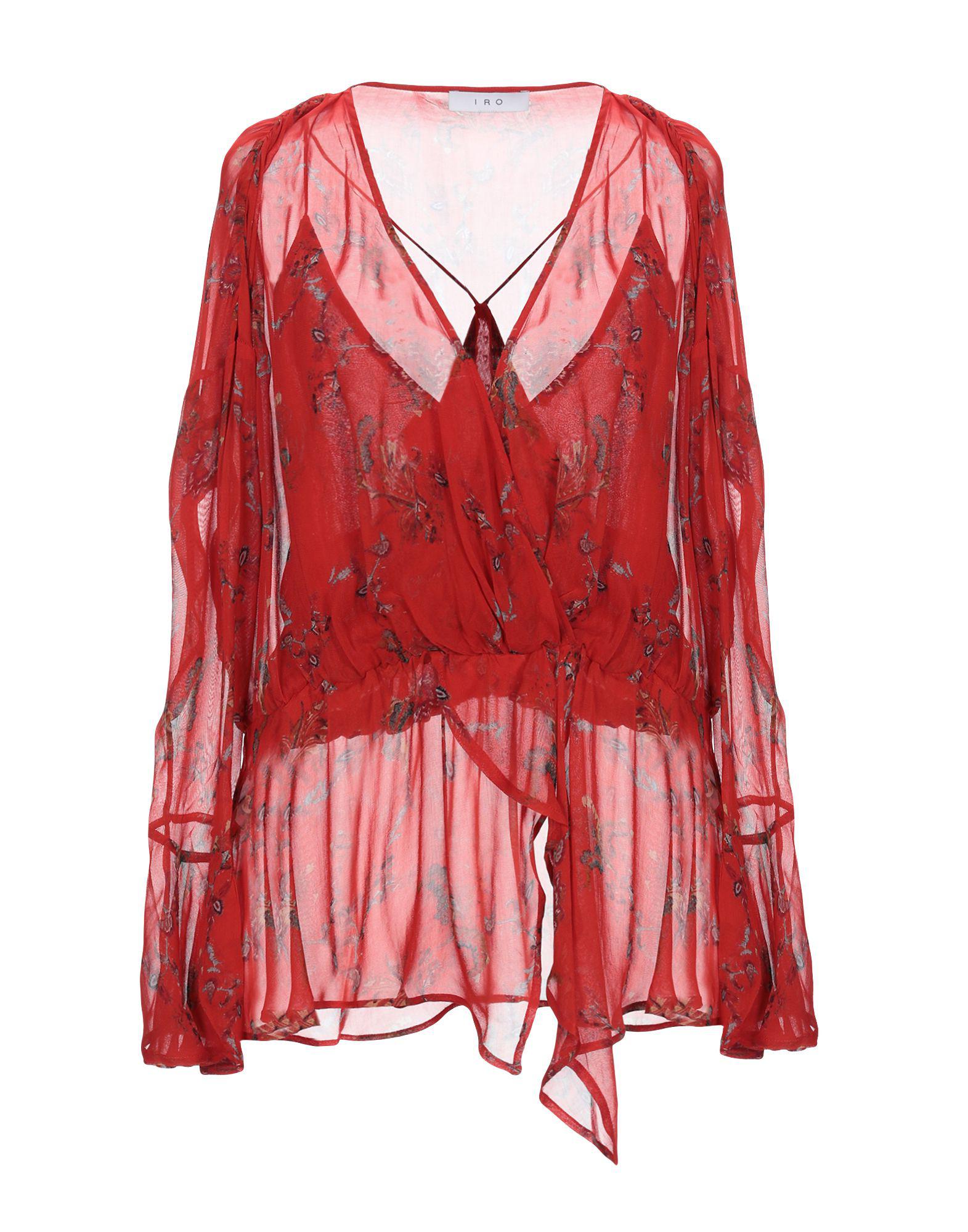 IRO Synthetic Blouse in Red - Lyst