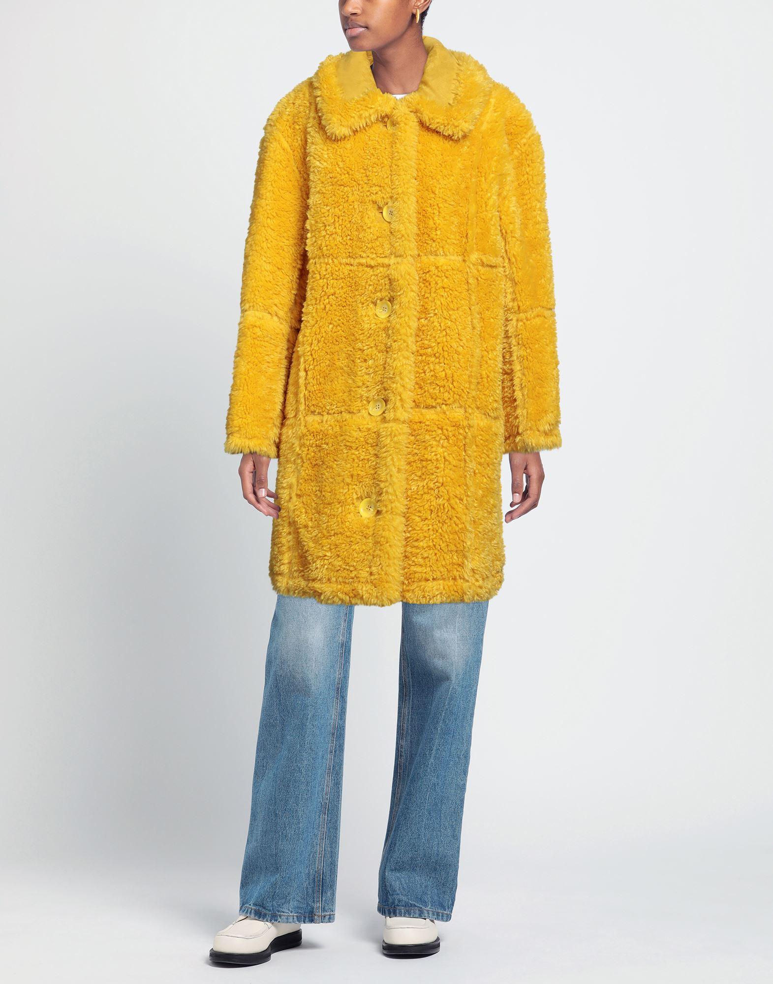 Yellow teddy coat shop