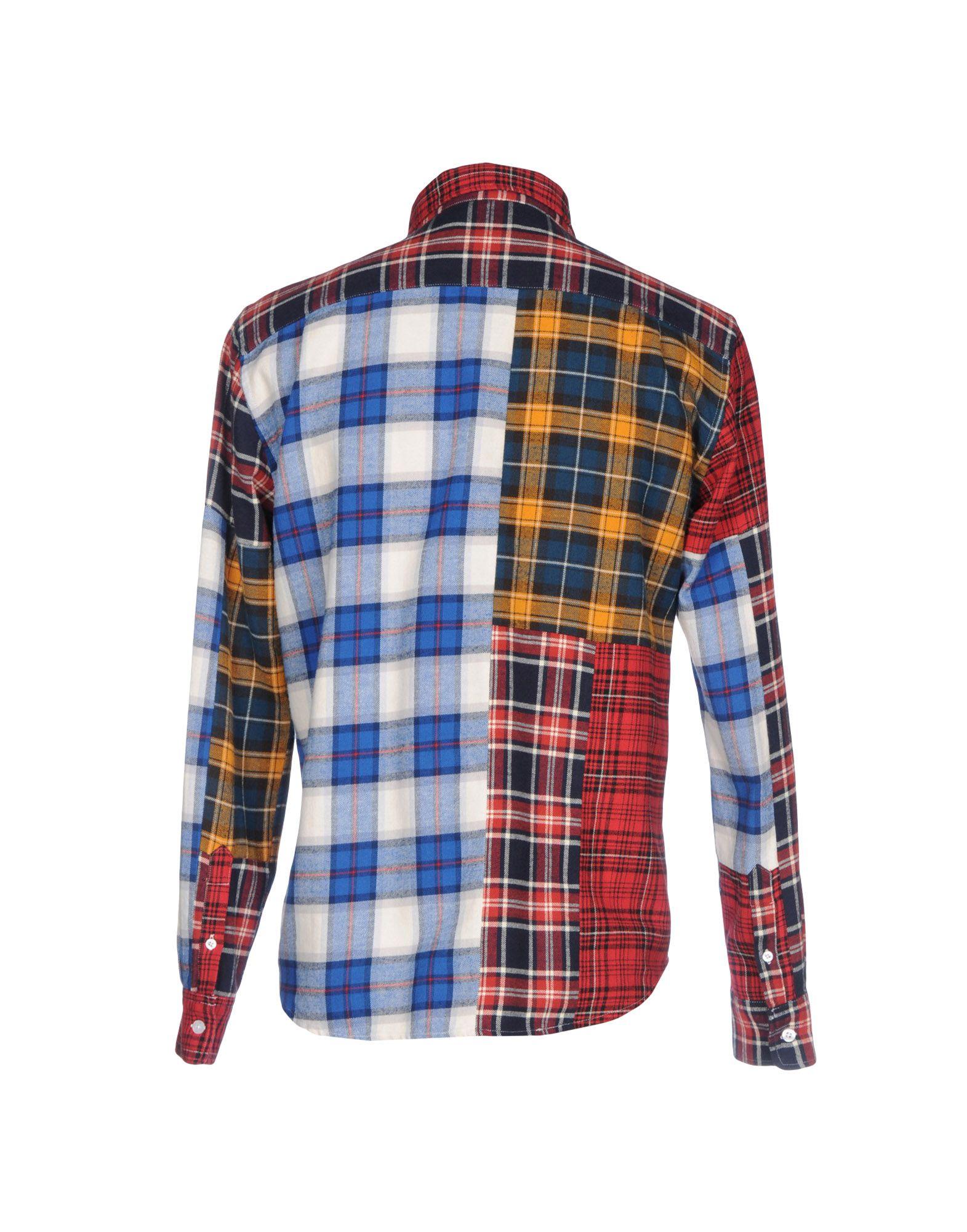 stussy mixed check shirt