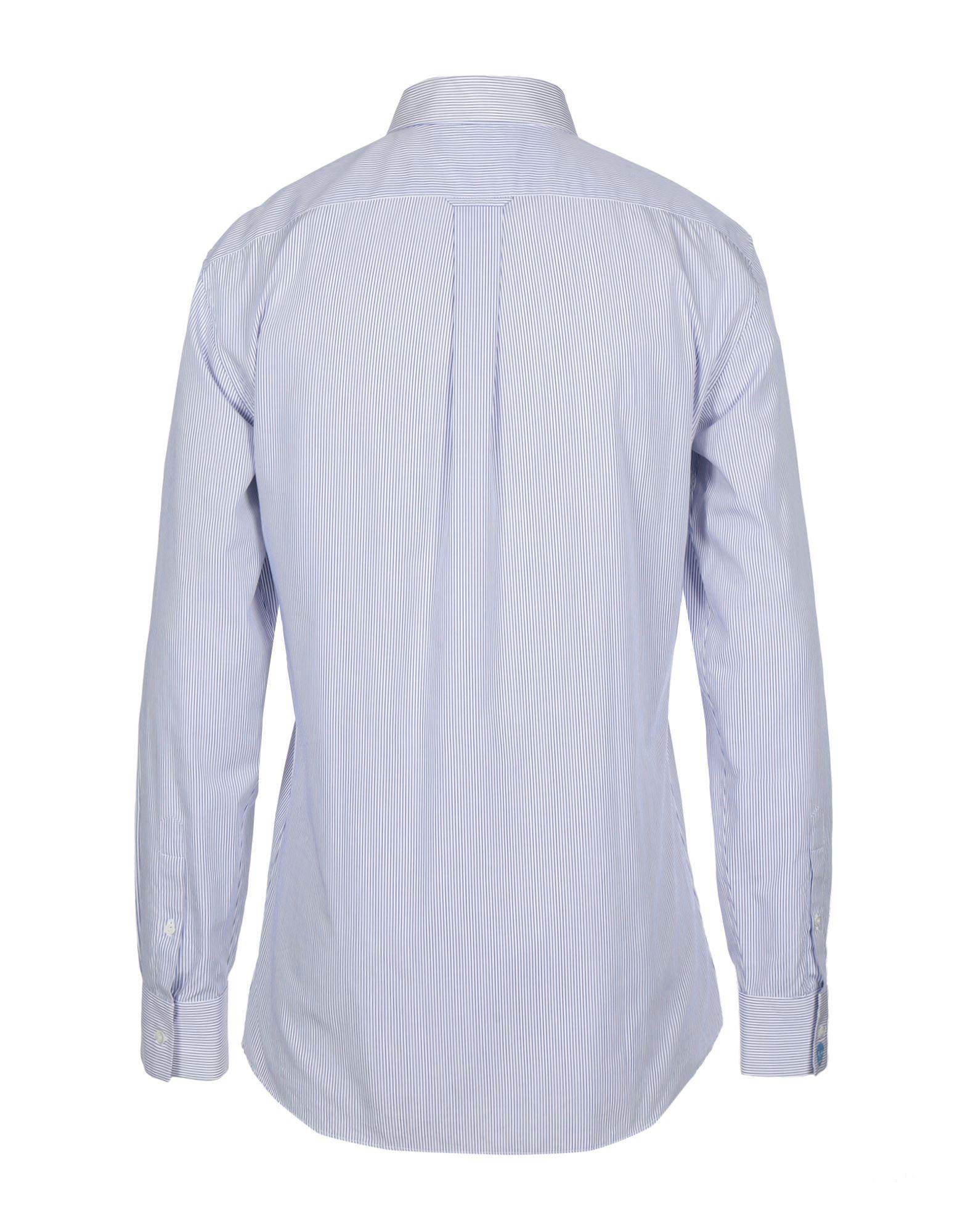 Alexander McQueen Cotton Shirt in Blue for Men - Lyst