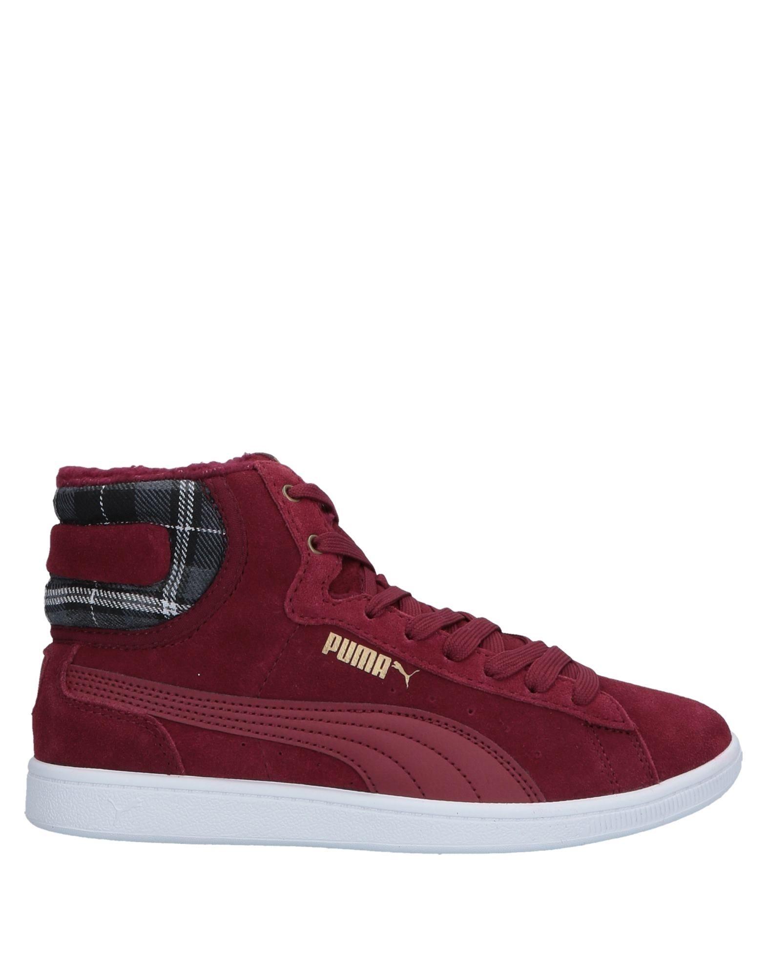 Puma burgundy high tops Clearance