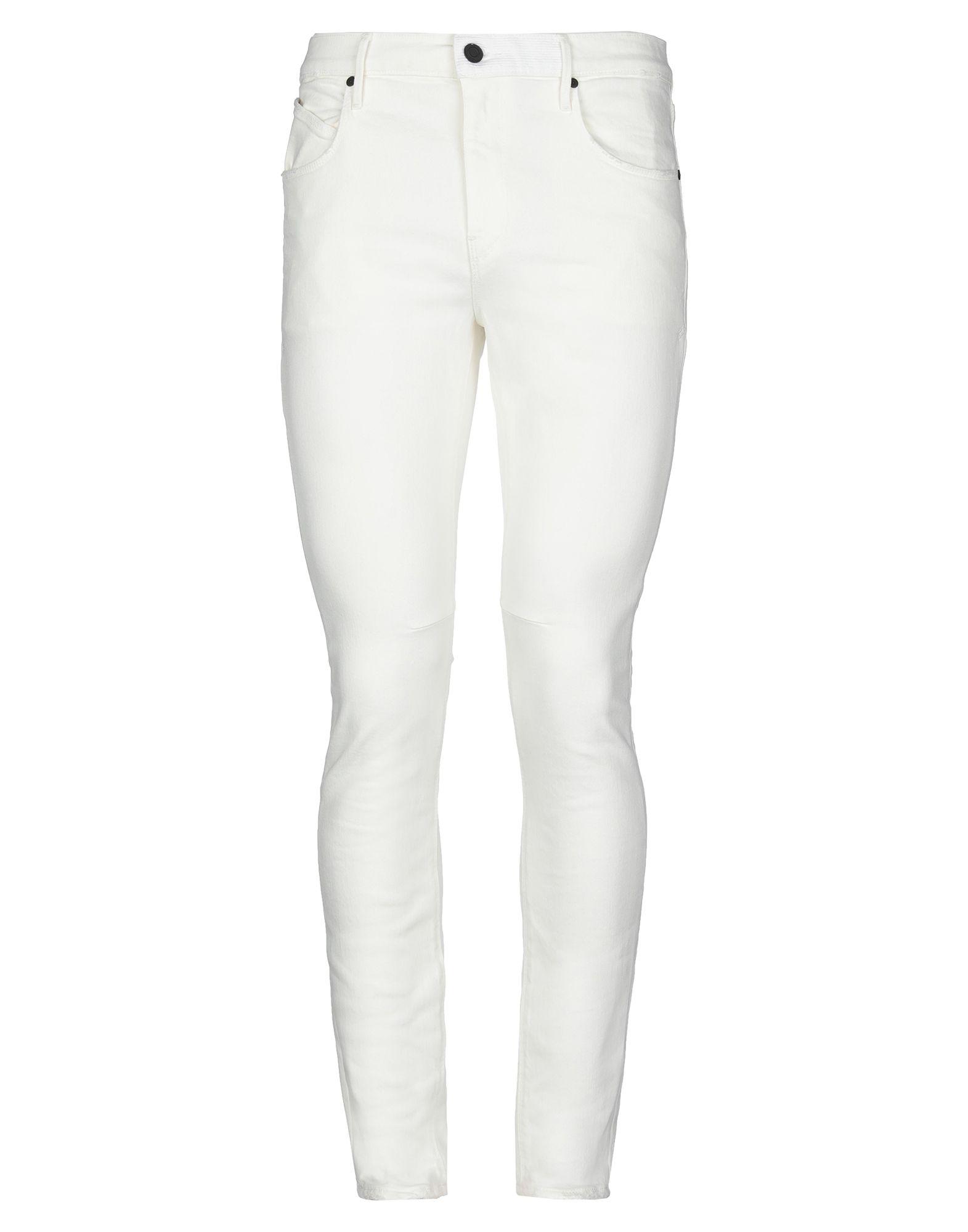 RTA Denim Pants in Ivory (White) for Men - Lyst