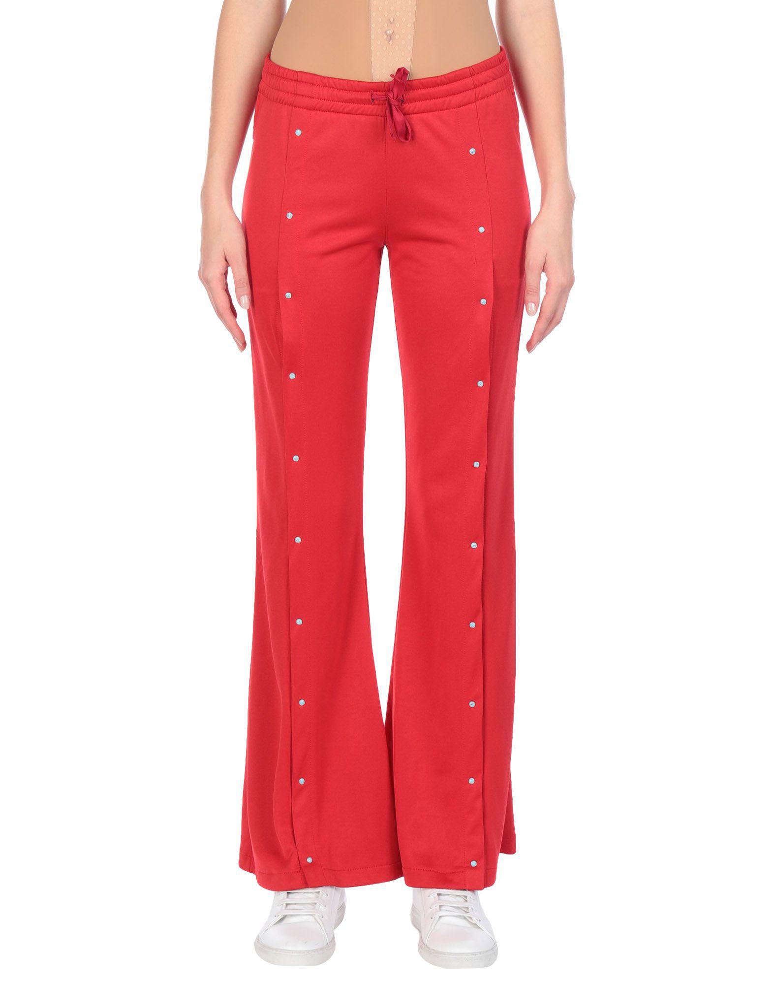 red casual pants