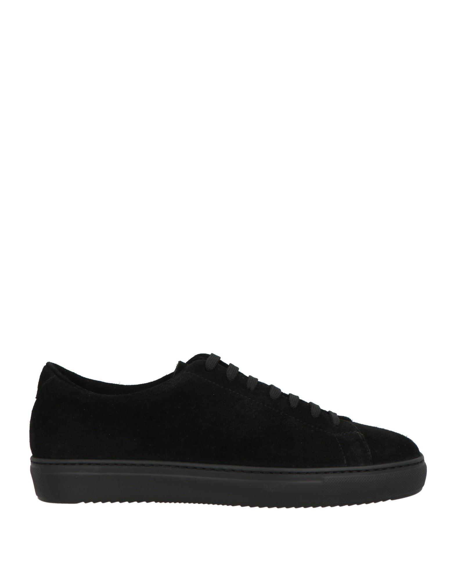 スニーカー Doucal's Black Casual Trainers Men's fabric and leather sneaker | black - Doucal's
