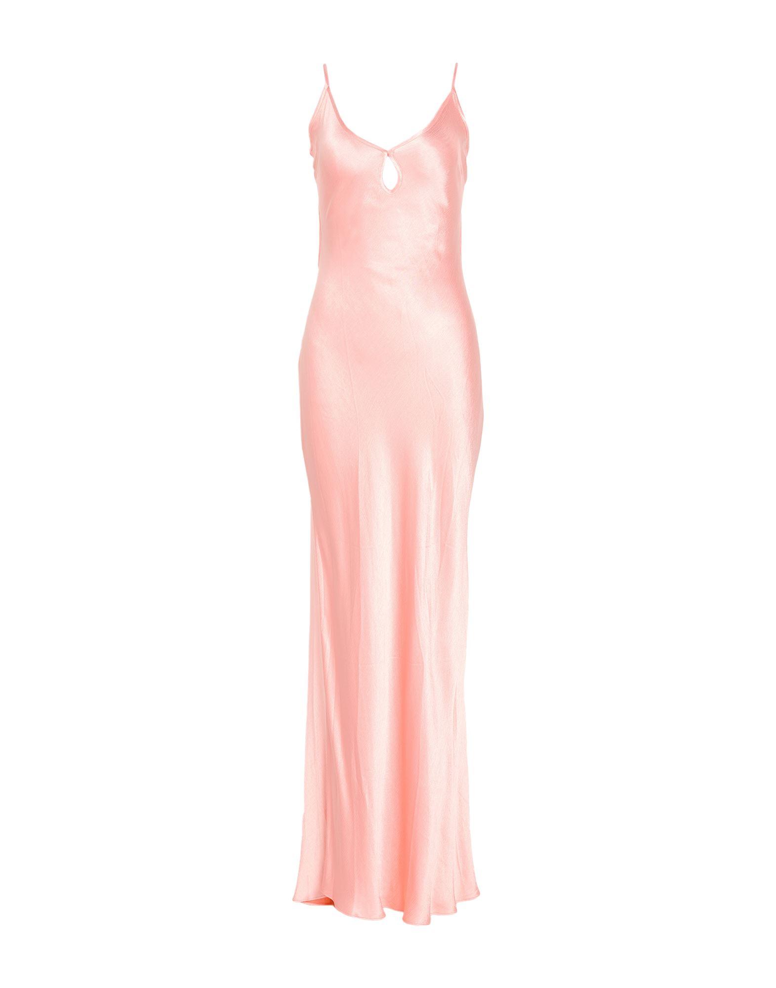 open lace back dress Palm Tree Eyelet Blush Pink Sleeveless Midi Dress main image 0