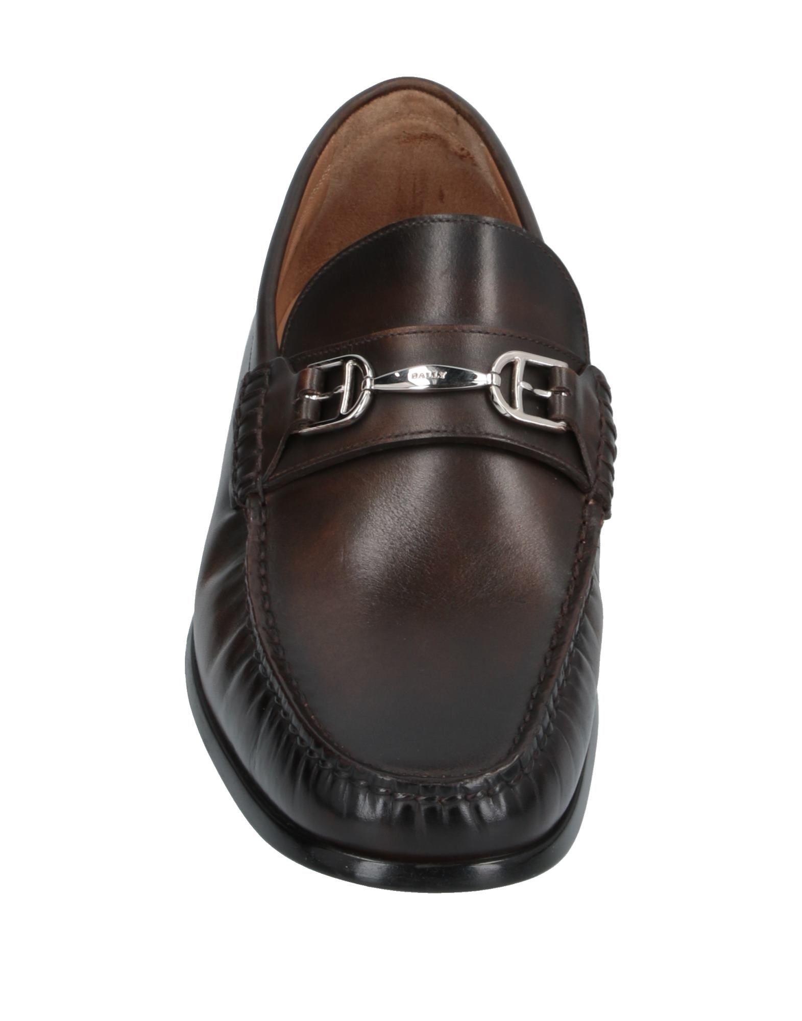 Bally Leather Loafer in Dark Brown (Brown) for Men - Lyst