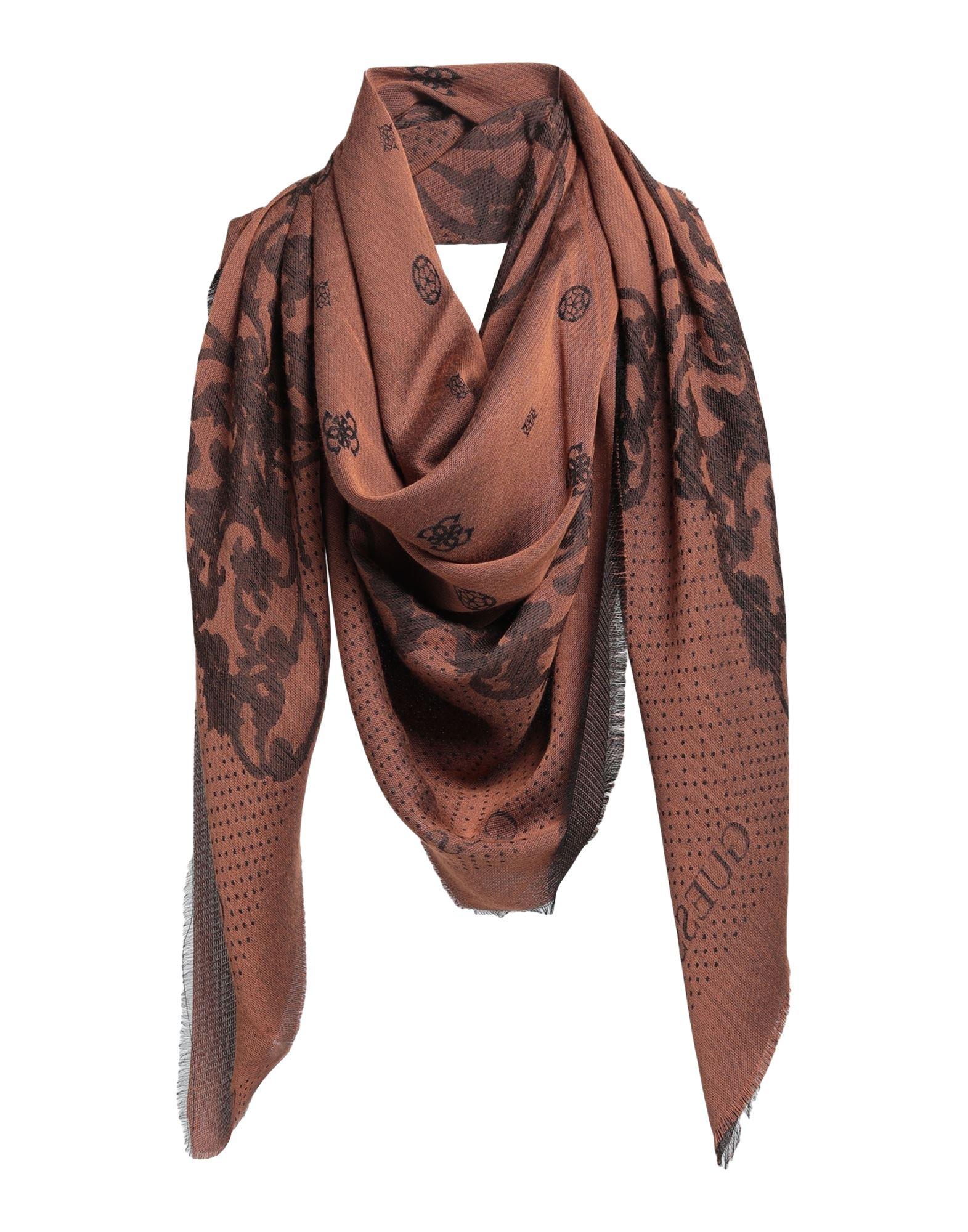 Guess Scarf in Brown | Lyst