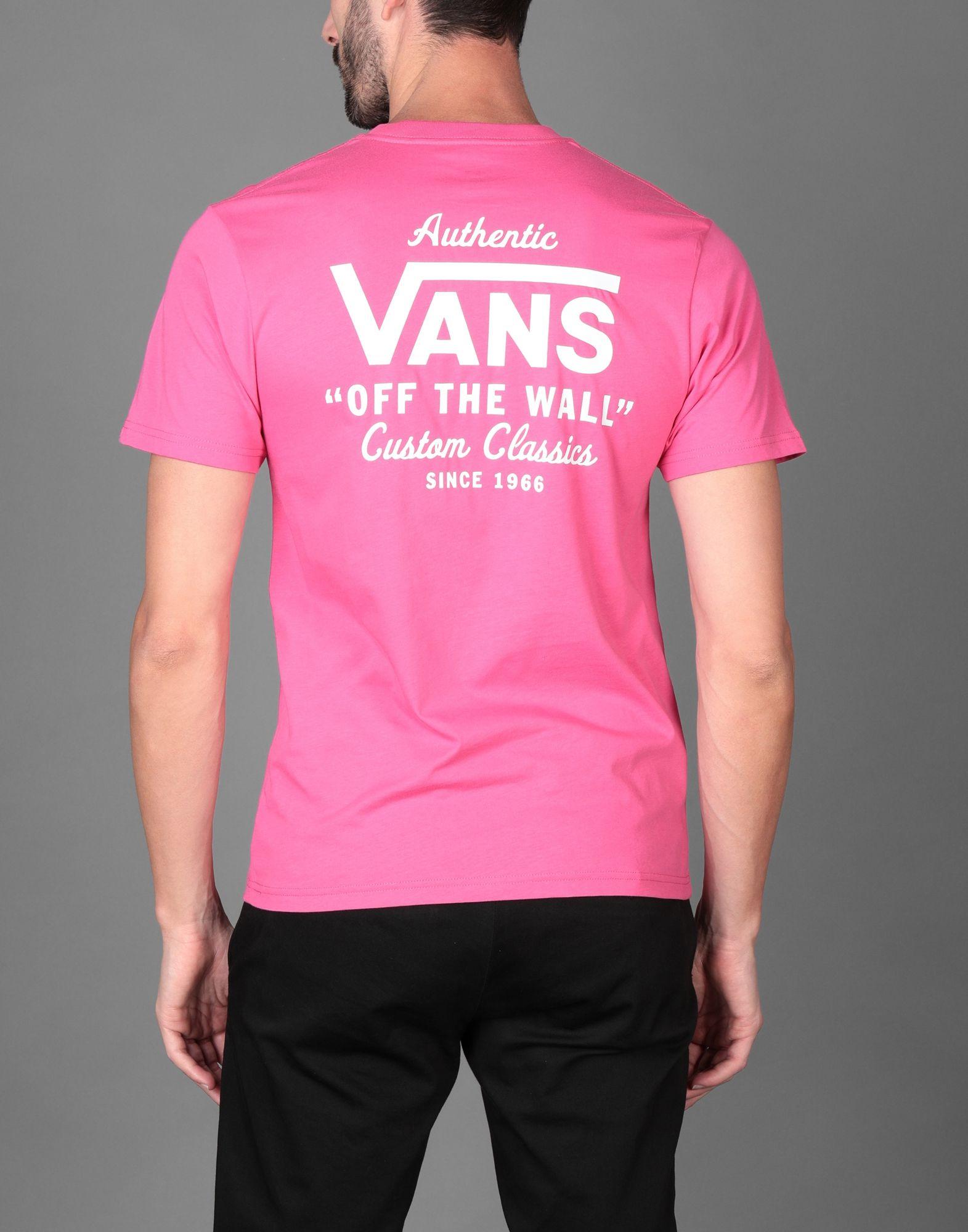 Vans T-shirt in Pink for Men | Lyst