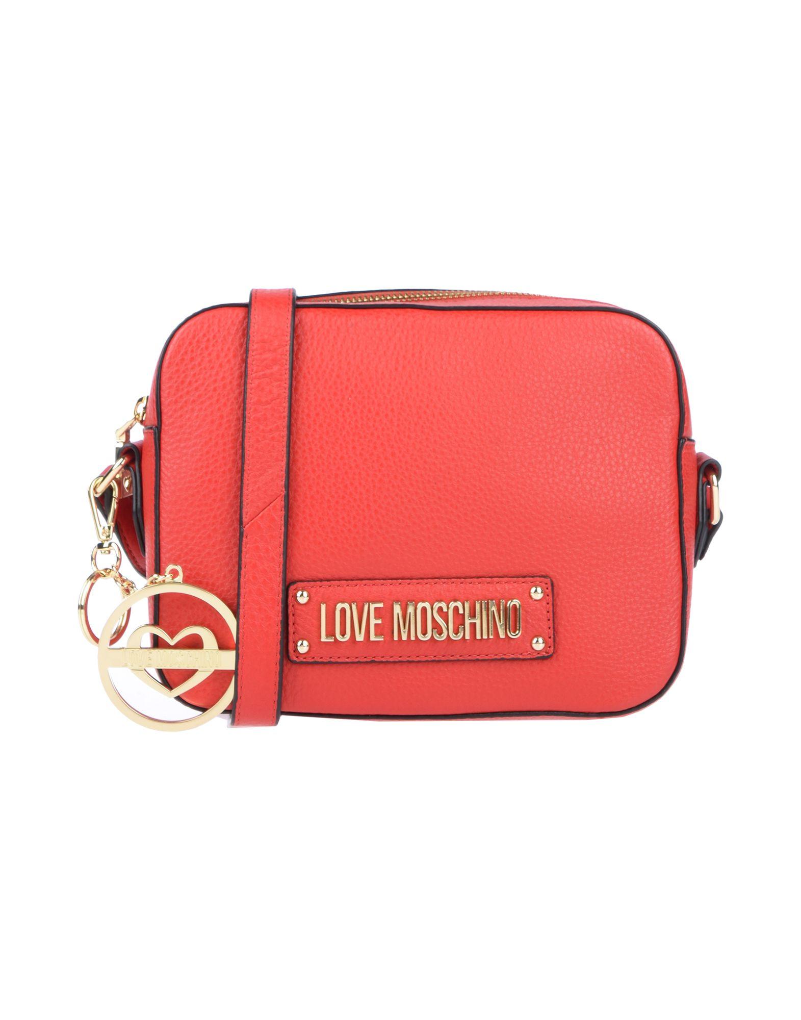 Love Moschino Leather Crossbody Bag in Red Lyst