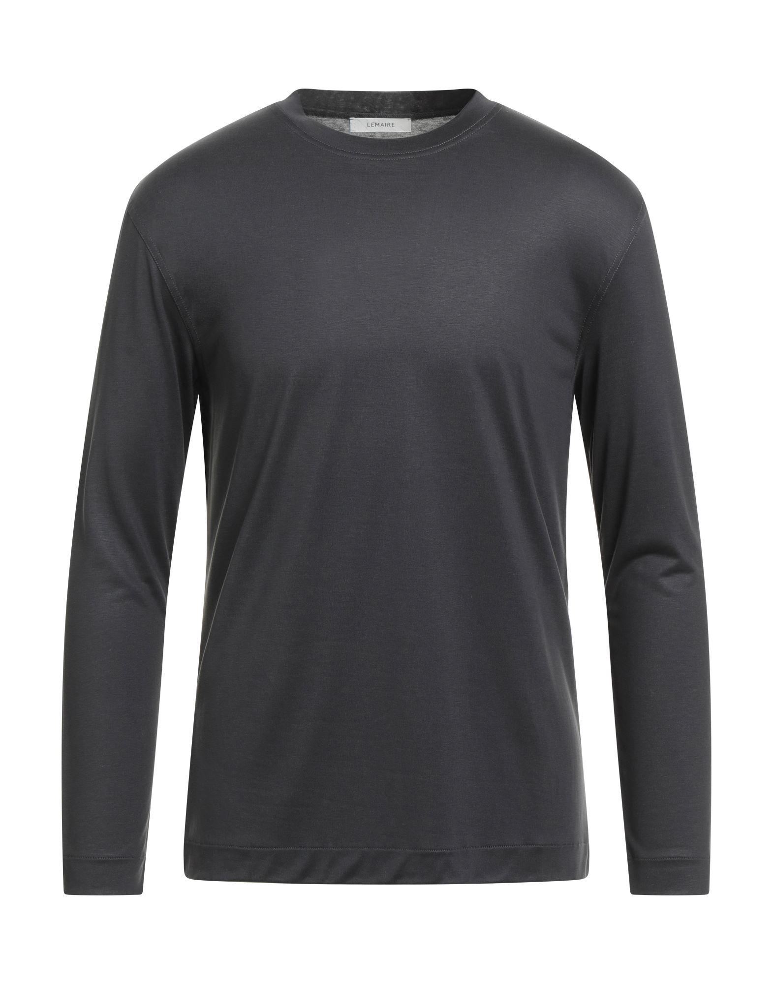 【送料&関税込】Lemaire Long-sleeved Crewneck T-shirt Black Soft Long Sleeve T-shirt | LEMAIRE