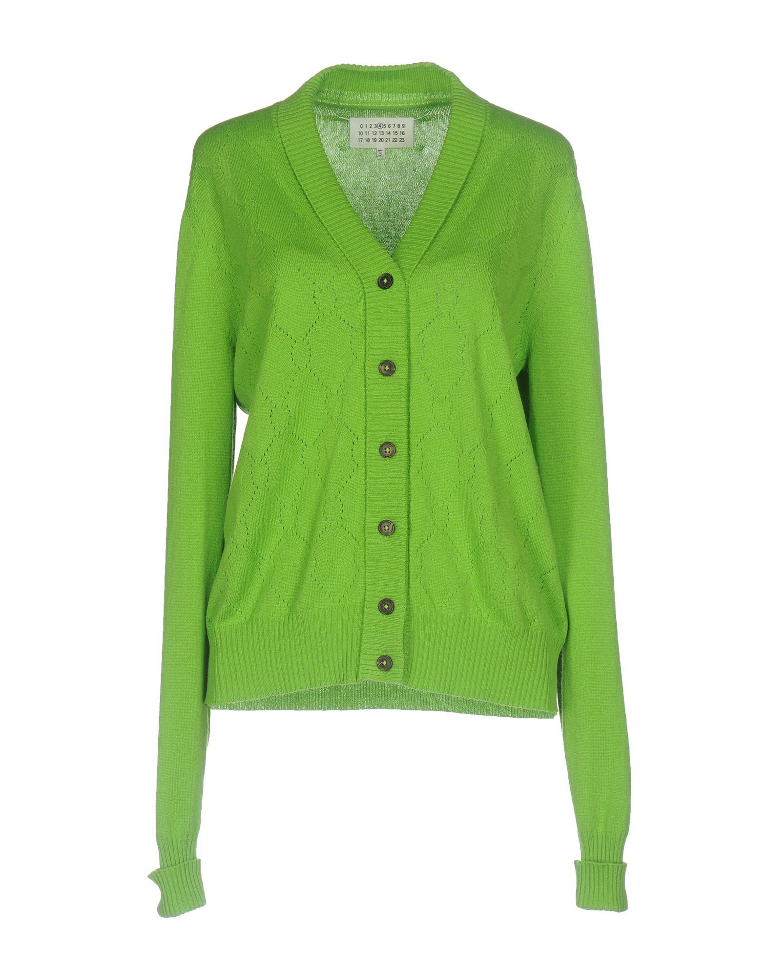 Maison Margiela Cotton Cardigan in Light Green (Green) - Lyst