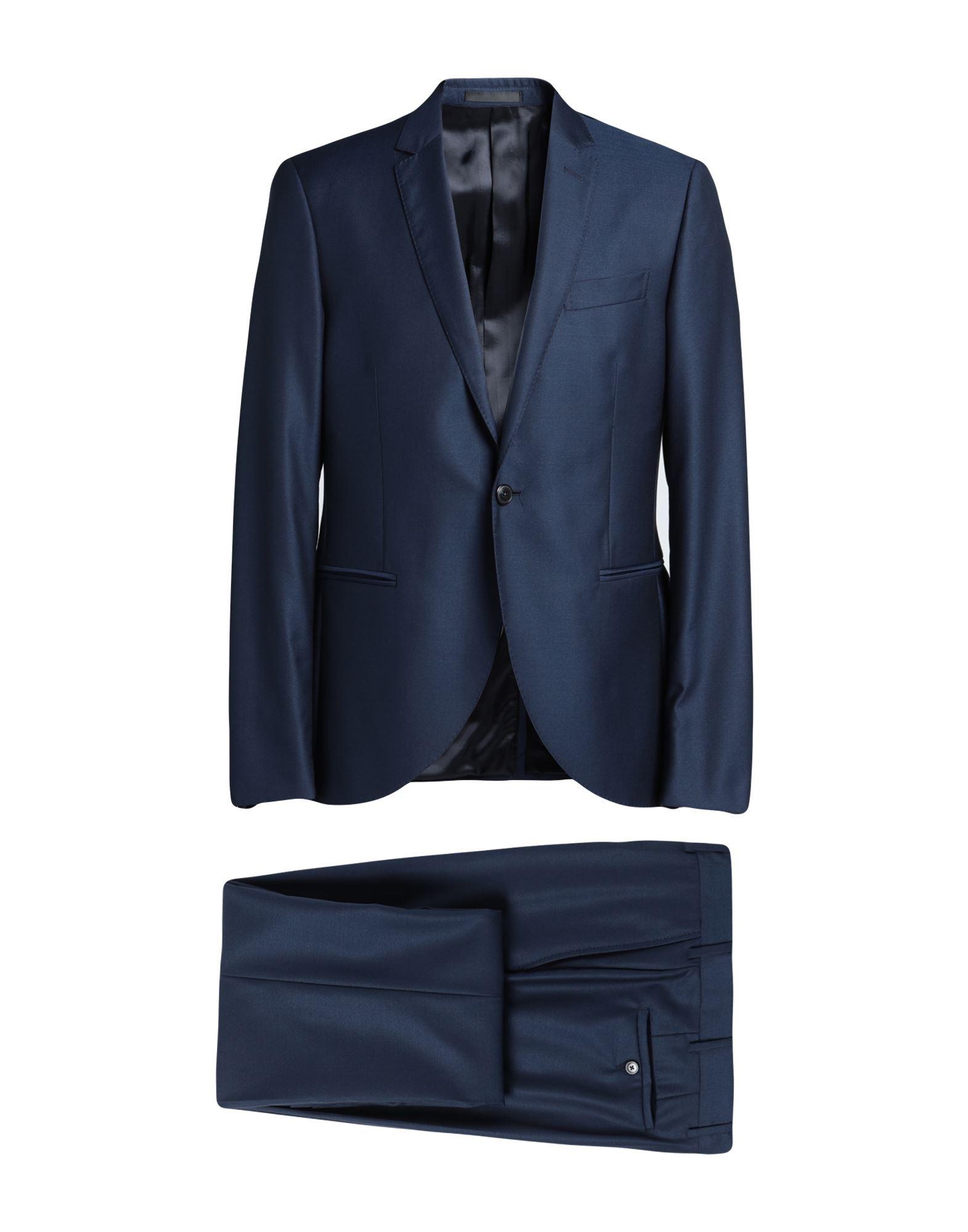 Pal Zileri Cerimonia Wool Suit in Dark Blue (Blue) for Men | Lyst