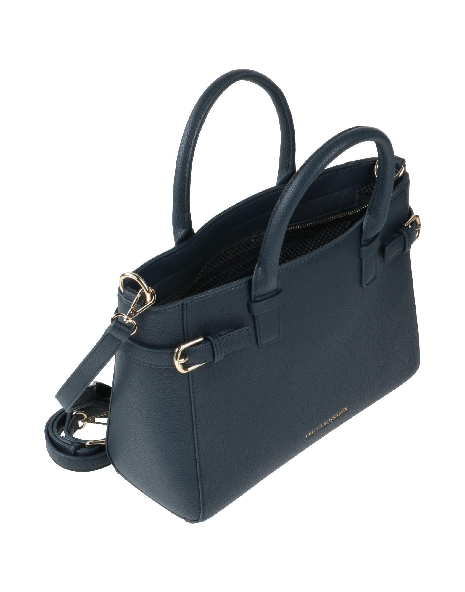 Tru Trussardi Leather Handbag in Dark Blue (Blue) | Lyst