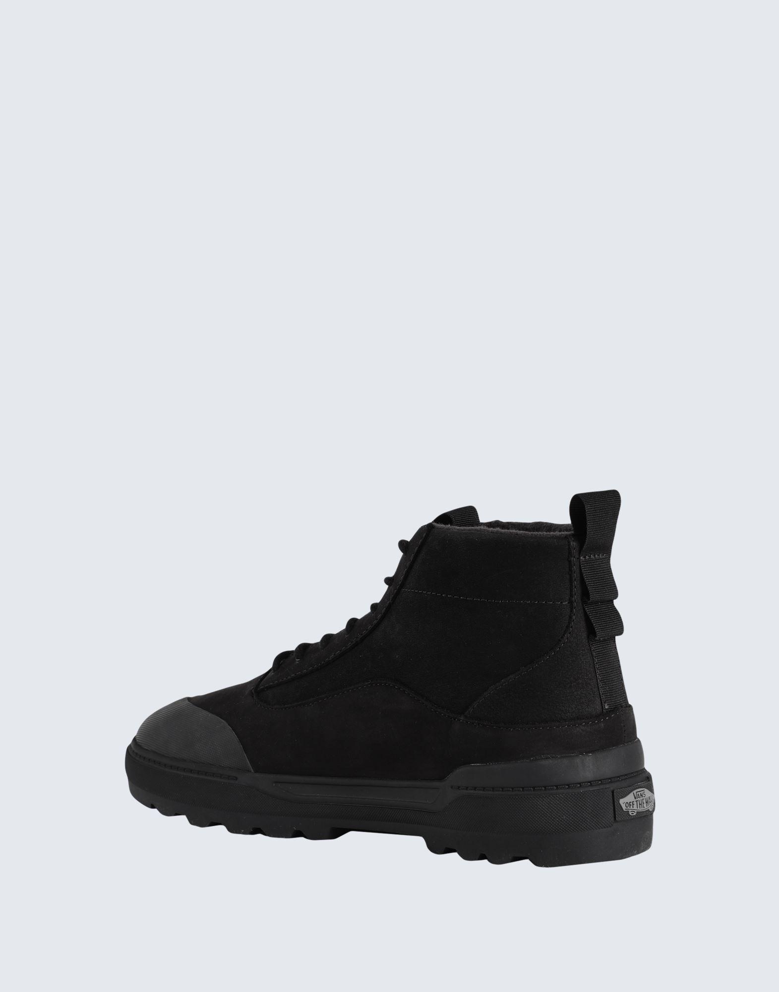 vans black ankle boots