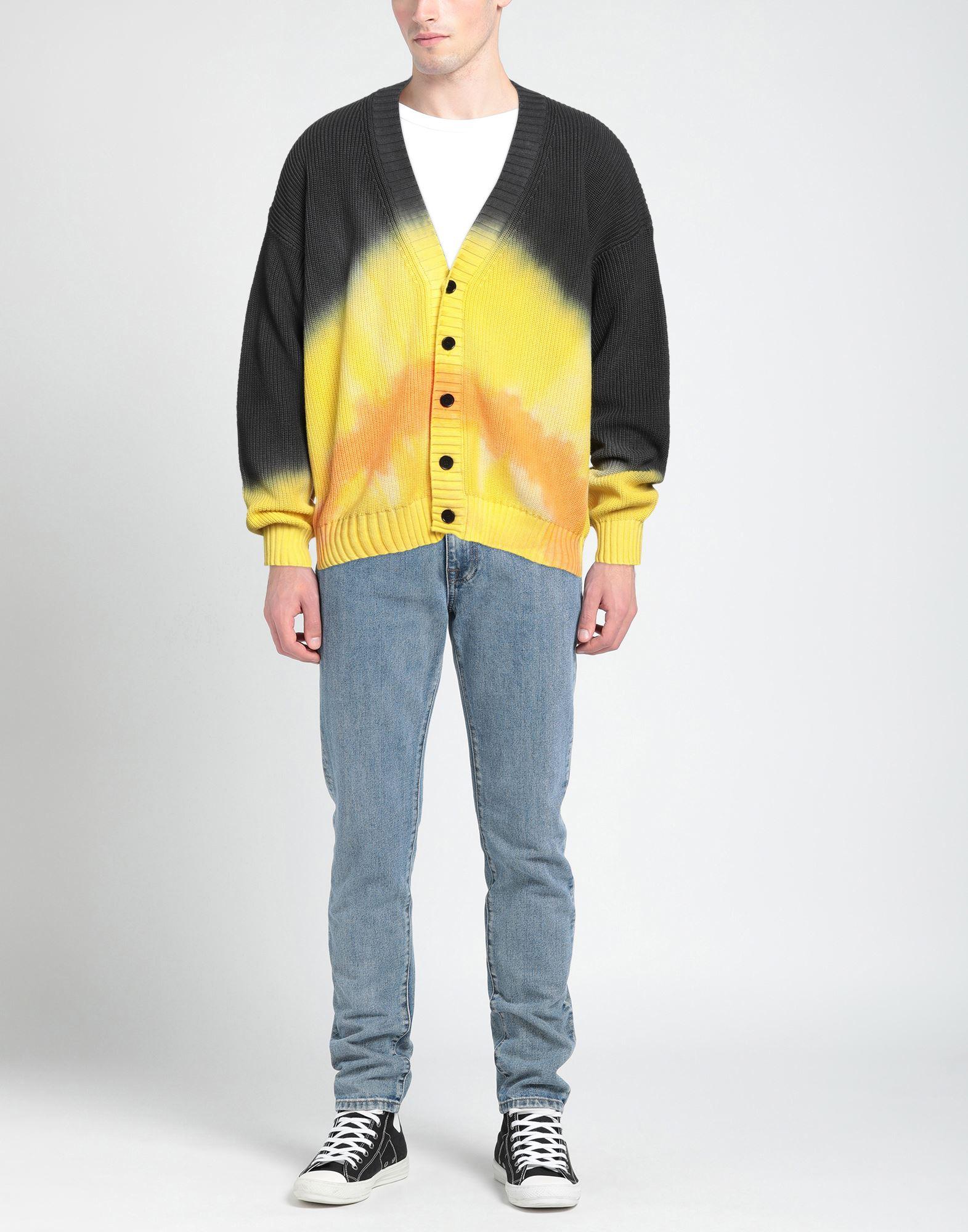 MSGM Cardigan in Yellow for Men | Lyst