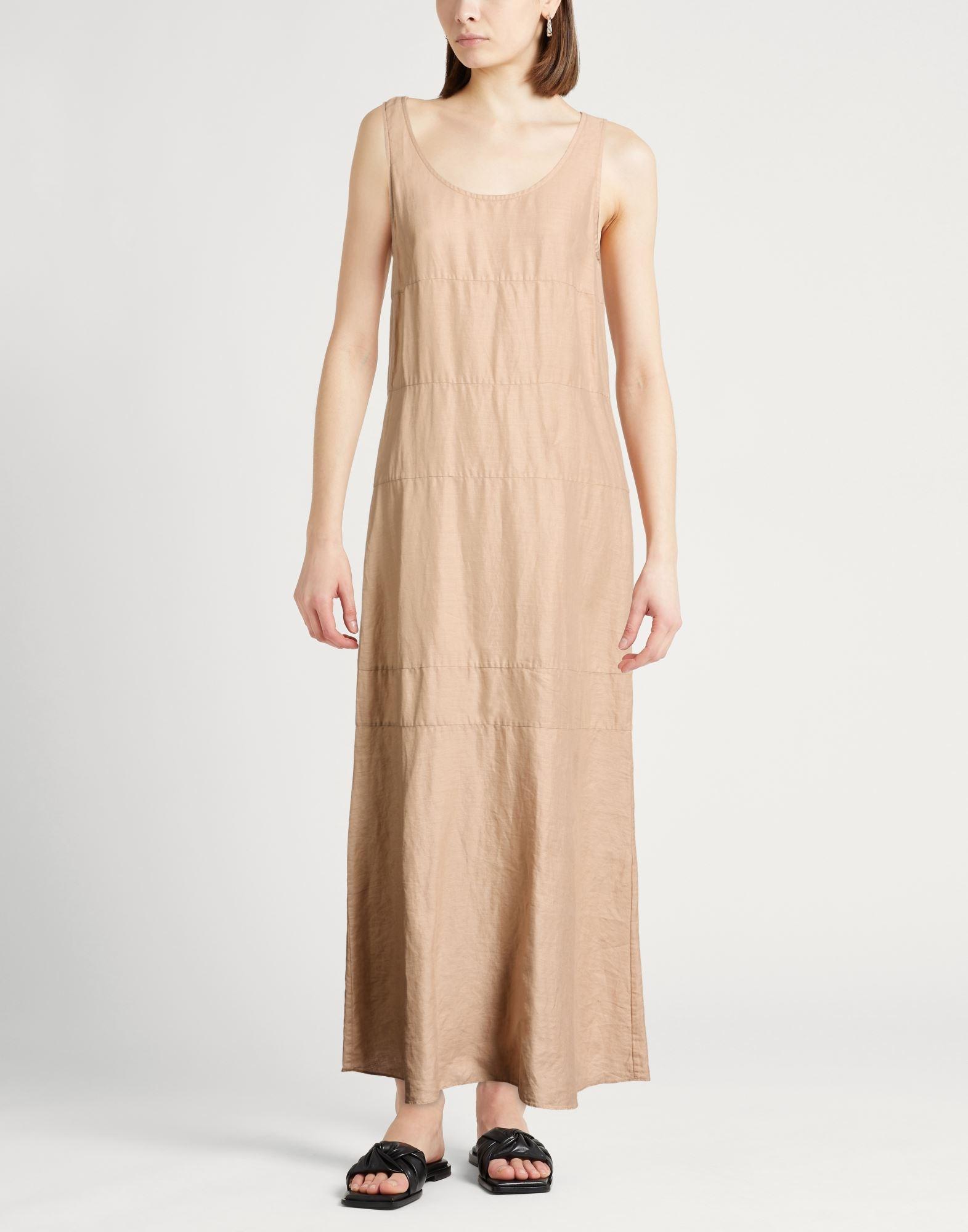 Aspesi Maxi Dress Linen in Natural | Lyst