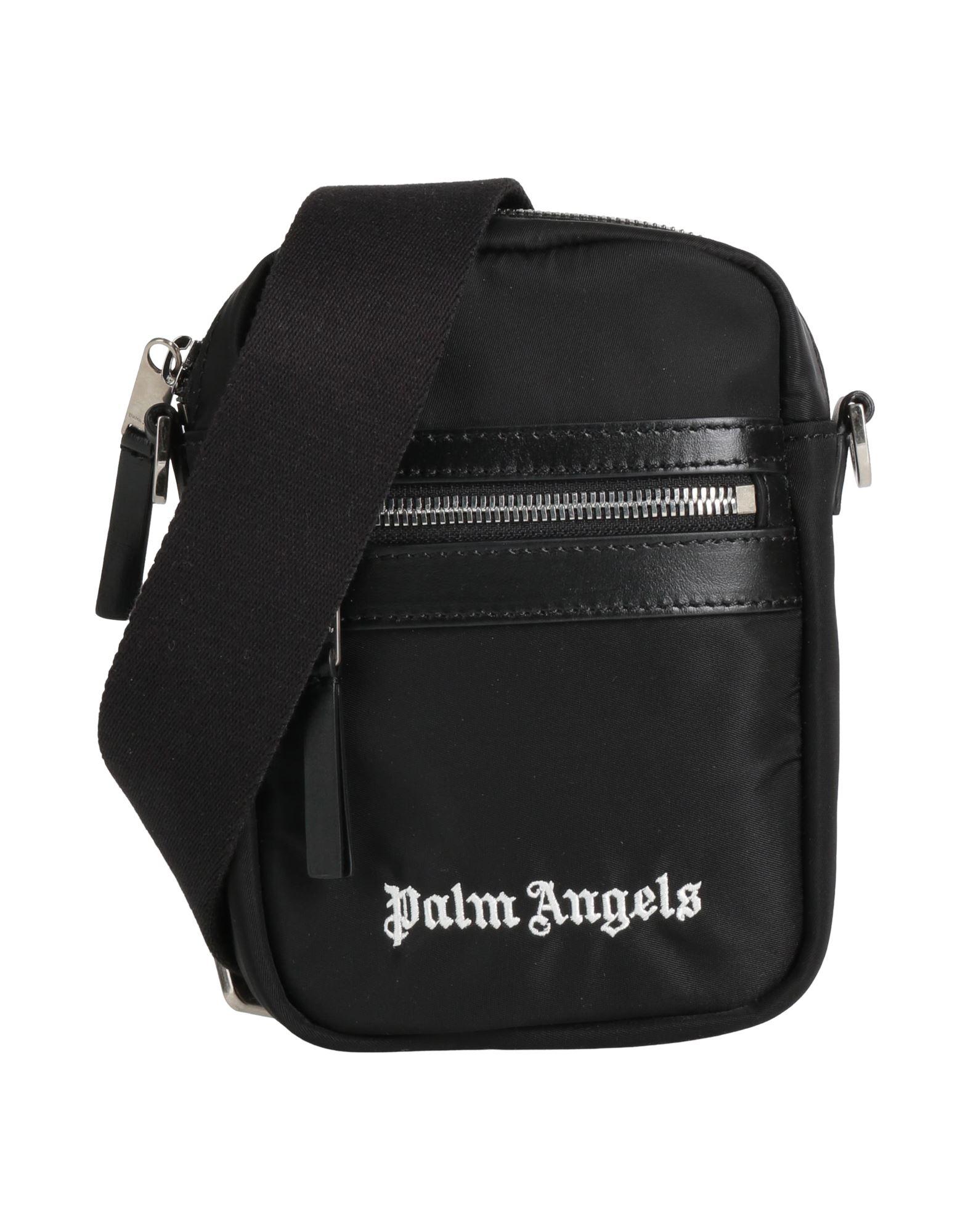 ショルダーバッグ PALM ANGELS Men Messenger Bags PWNQ011F22LEA0013676 purple Palm Angels logo-plaque Shoulder Bag | Purple | FARFETCH