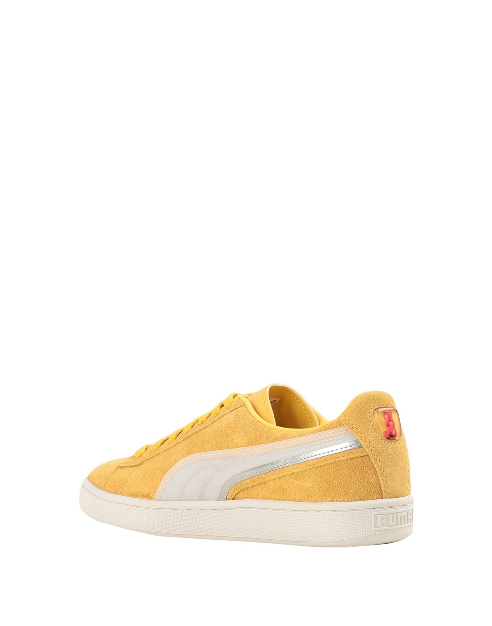PUMA Suede Trainers in Yellow for Men - Lyst