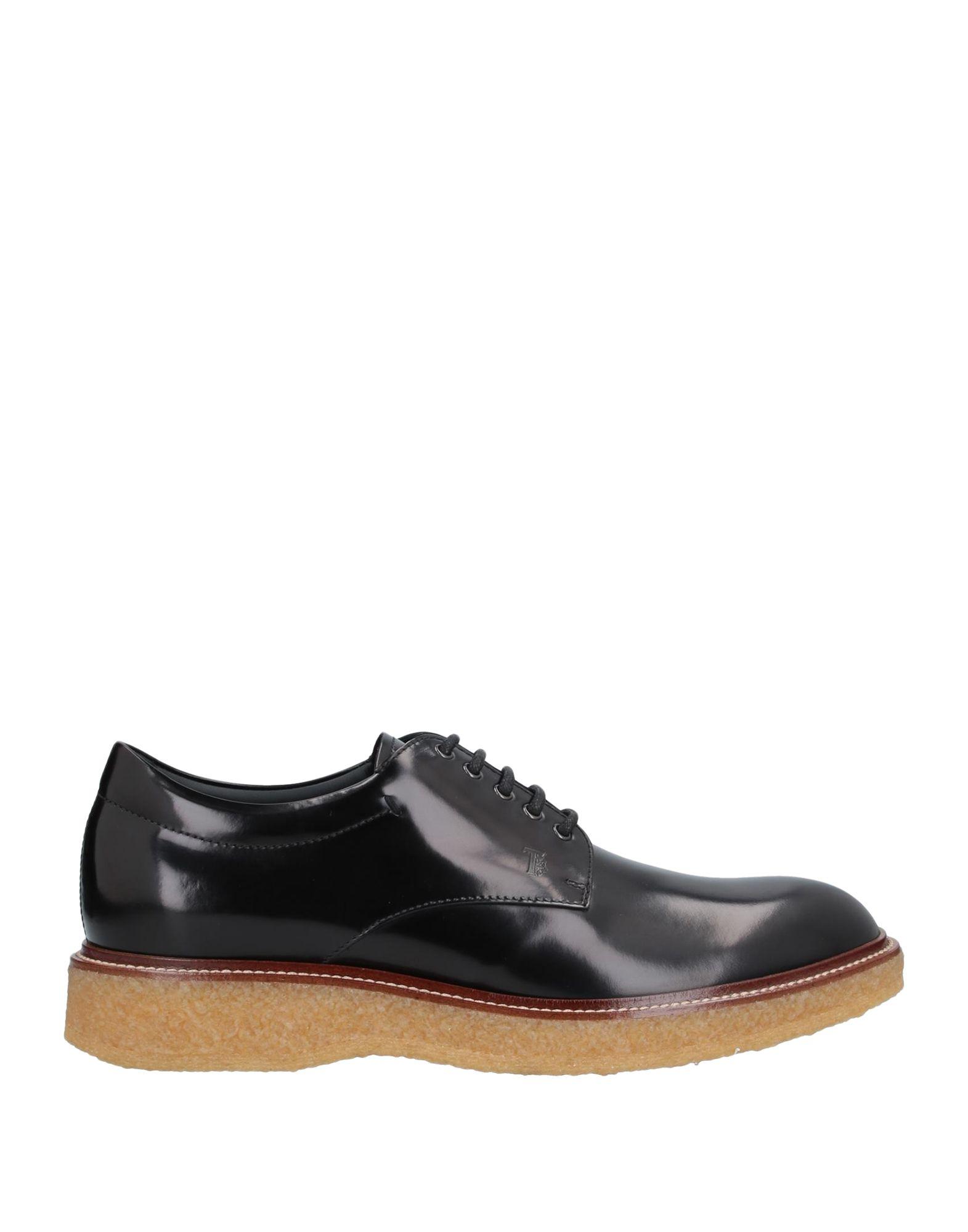 Tod's Rubber Lace-up Shoe in Black for Men - Lyst